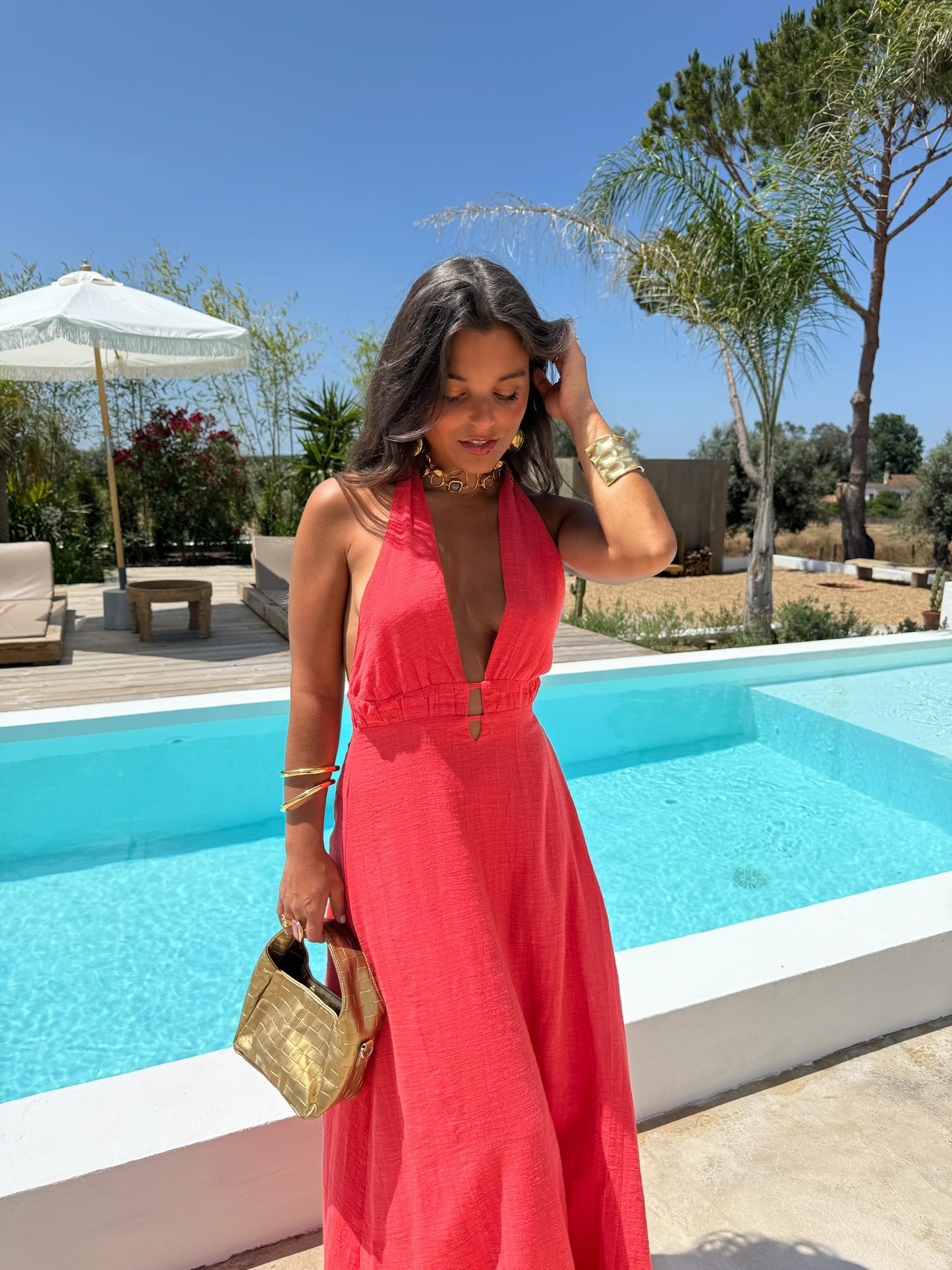 Isla Dress in Corlal