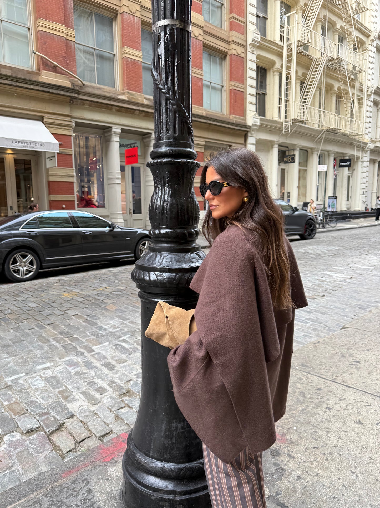 Chicago Cape in Brown