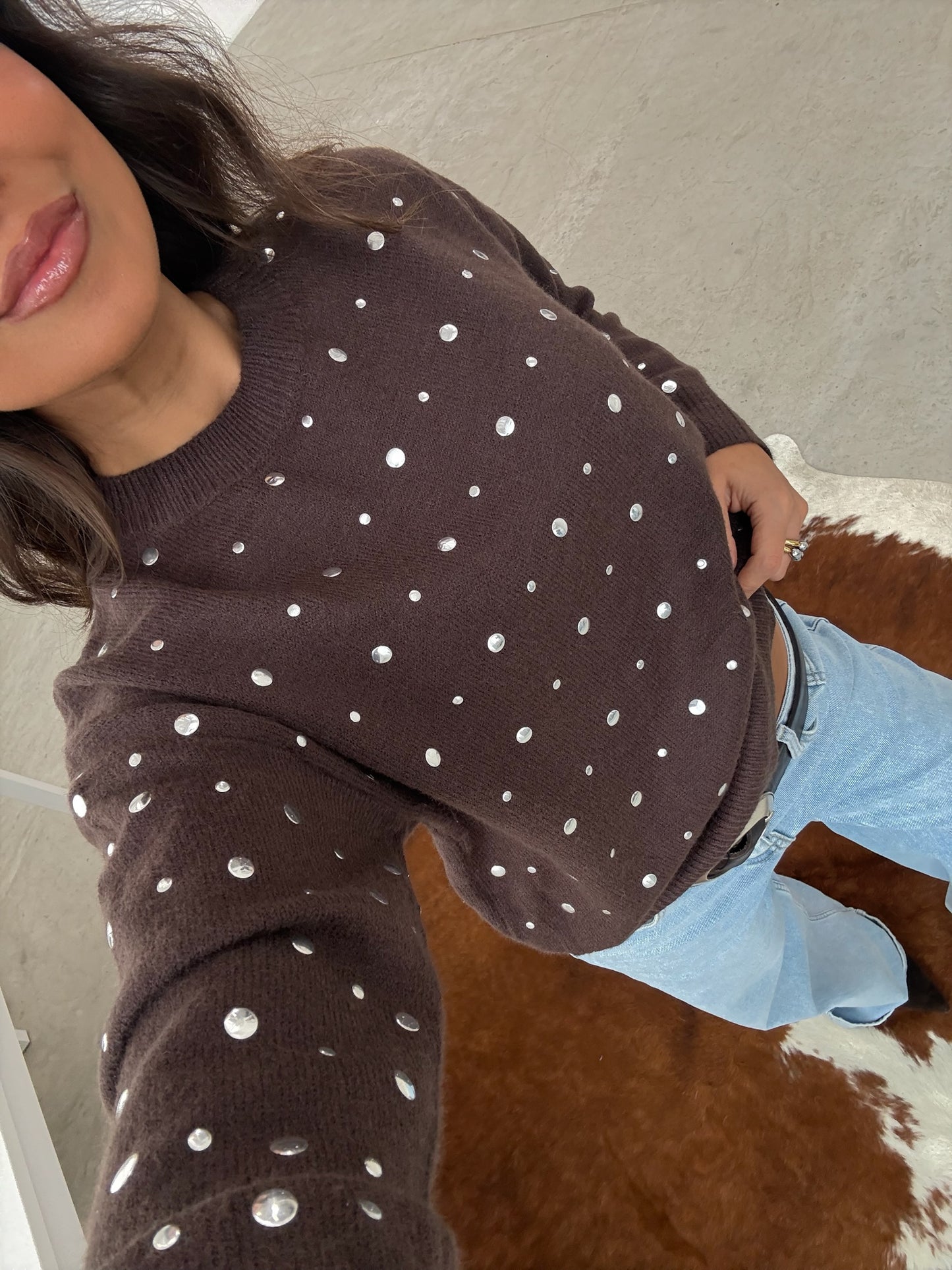 Sabrina Studded Sweater