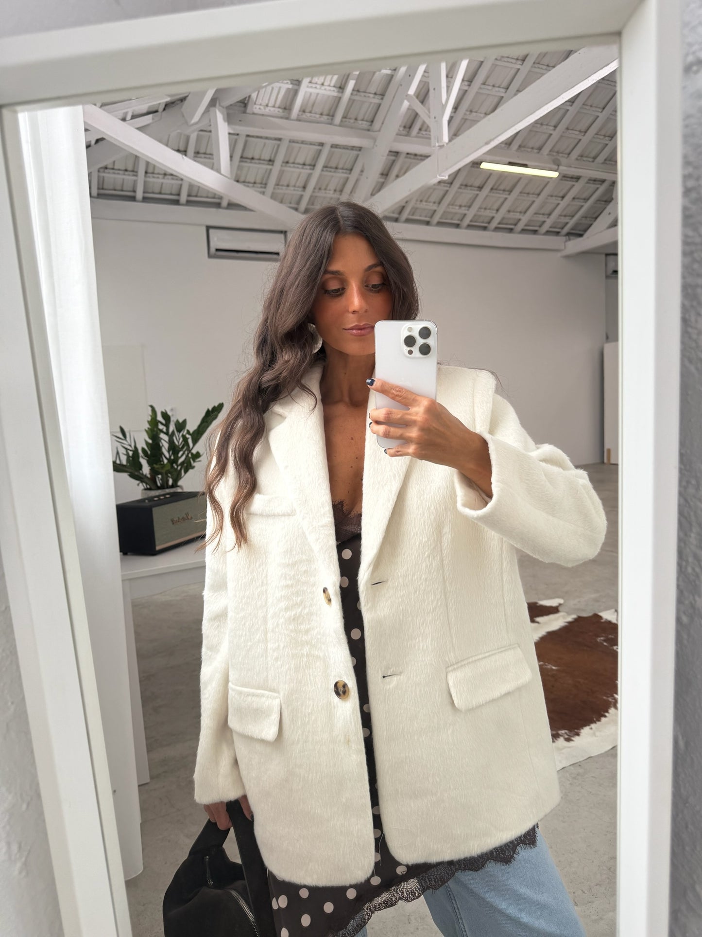 Wool Vienna Blazer in White