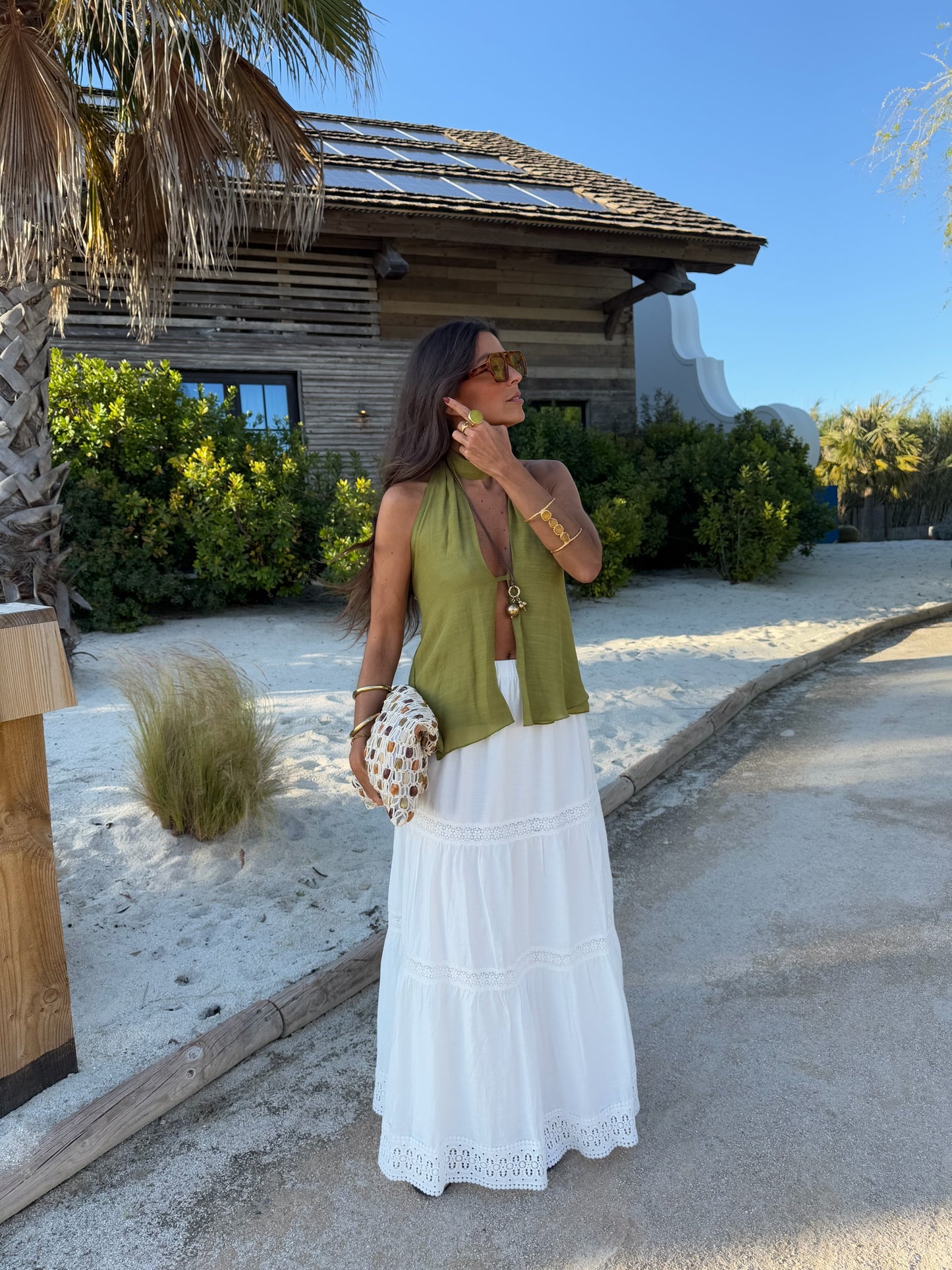 White Flow Skirt