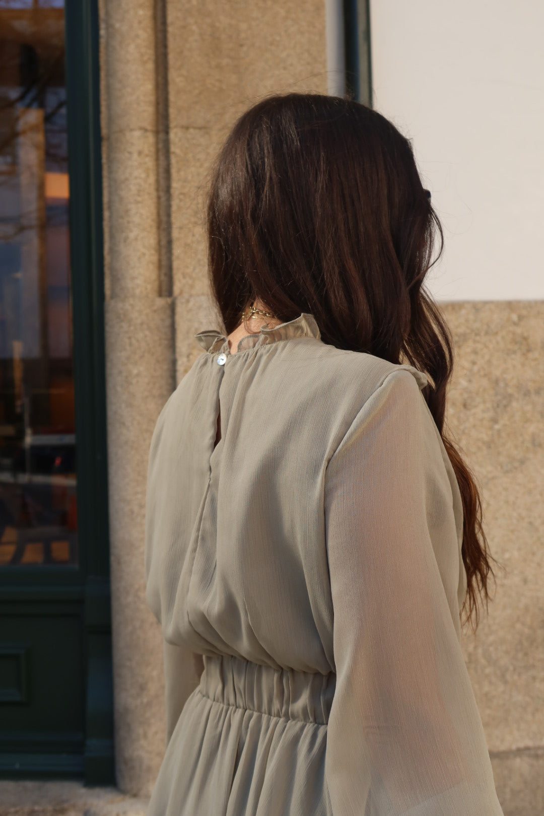 Lyra Boho Dress in Khaki