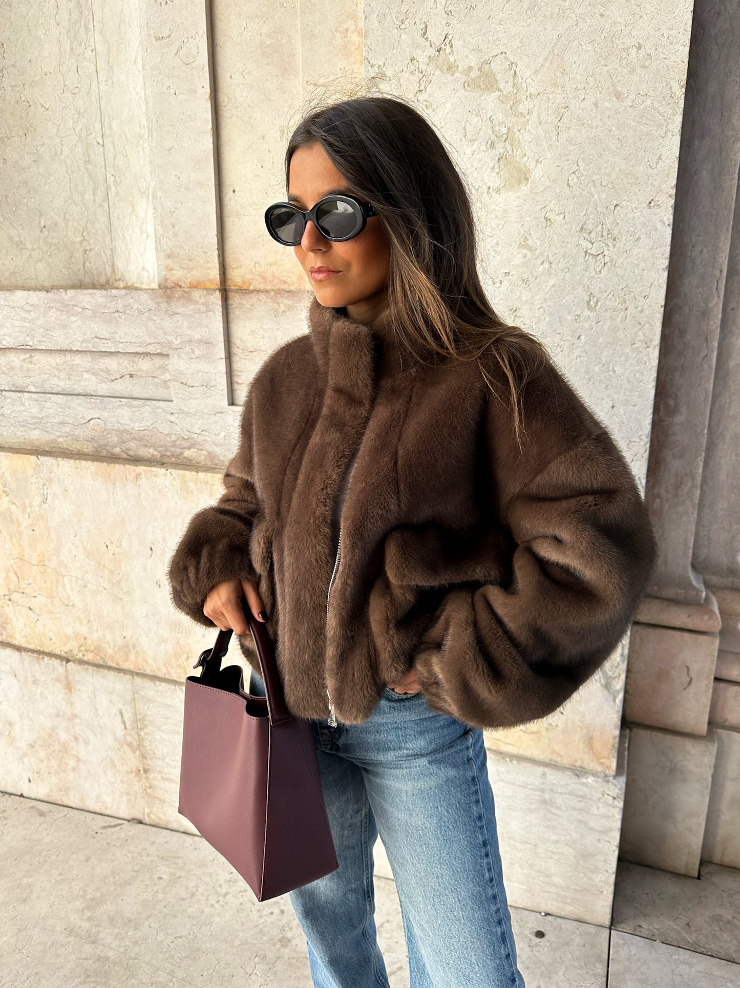 Brownie Fur Jacket