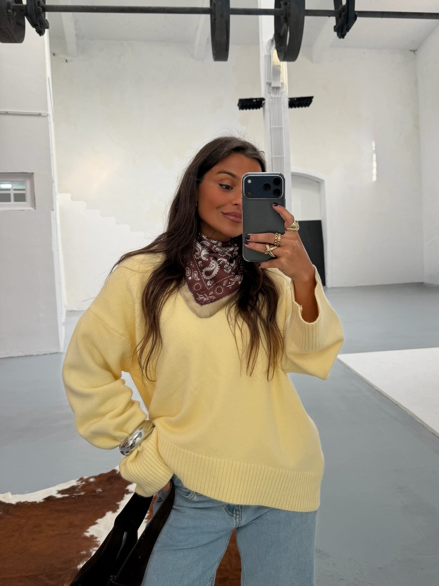 Bandana Satin Brown and Taupe