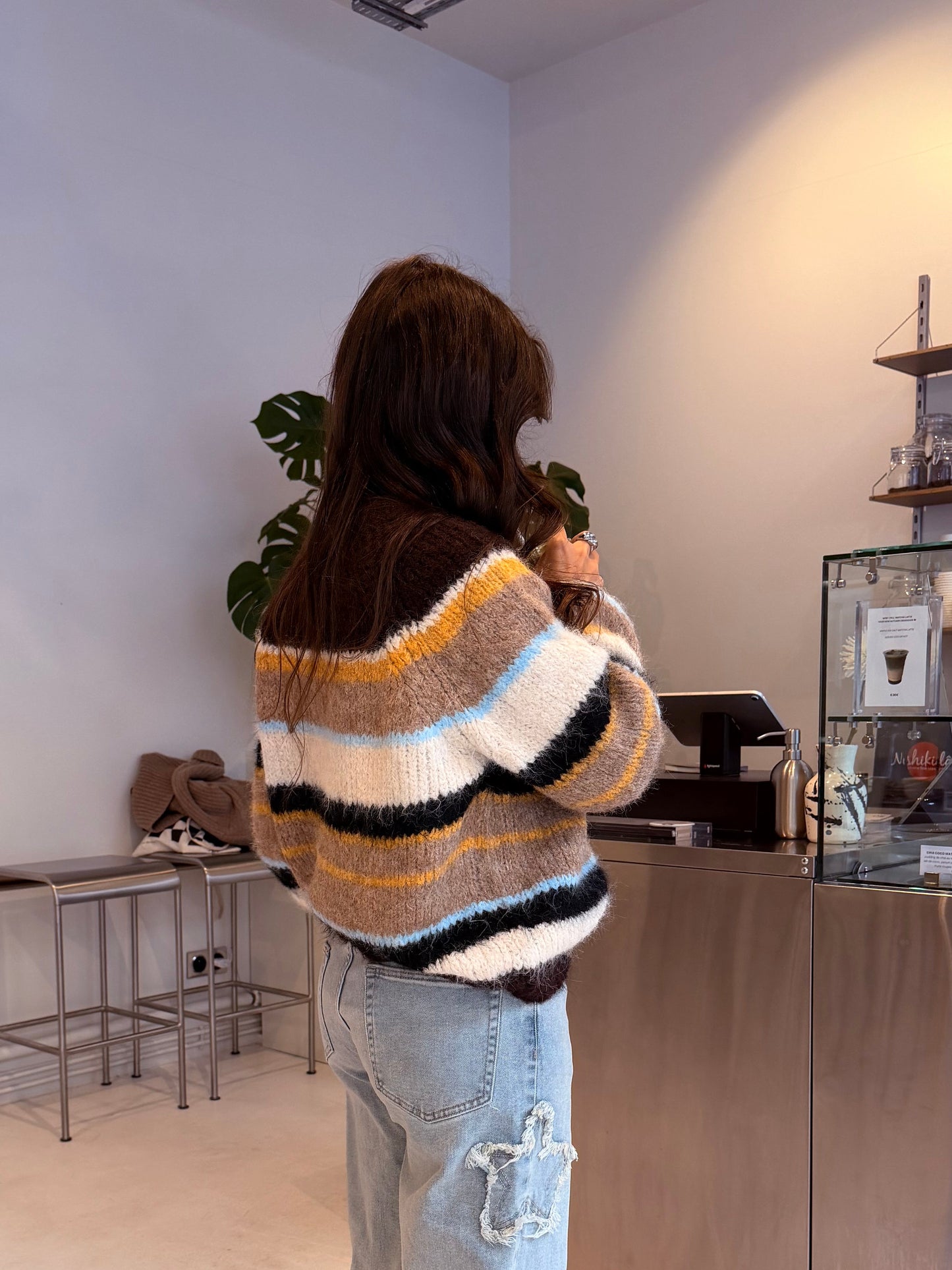 Chloe Striped Knit Sweater