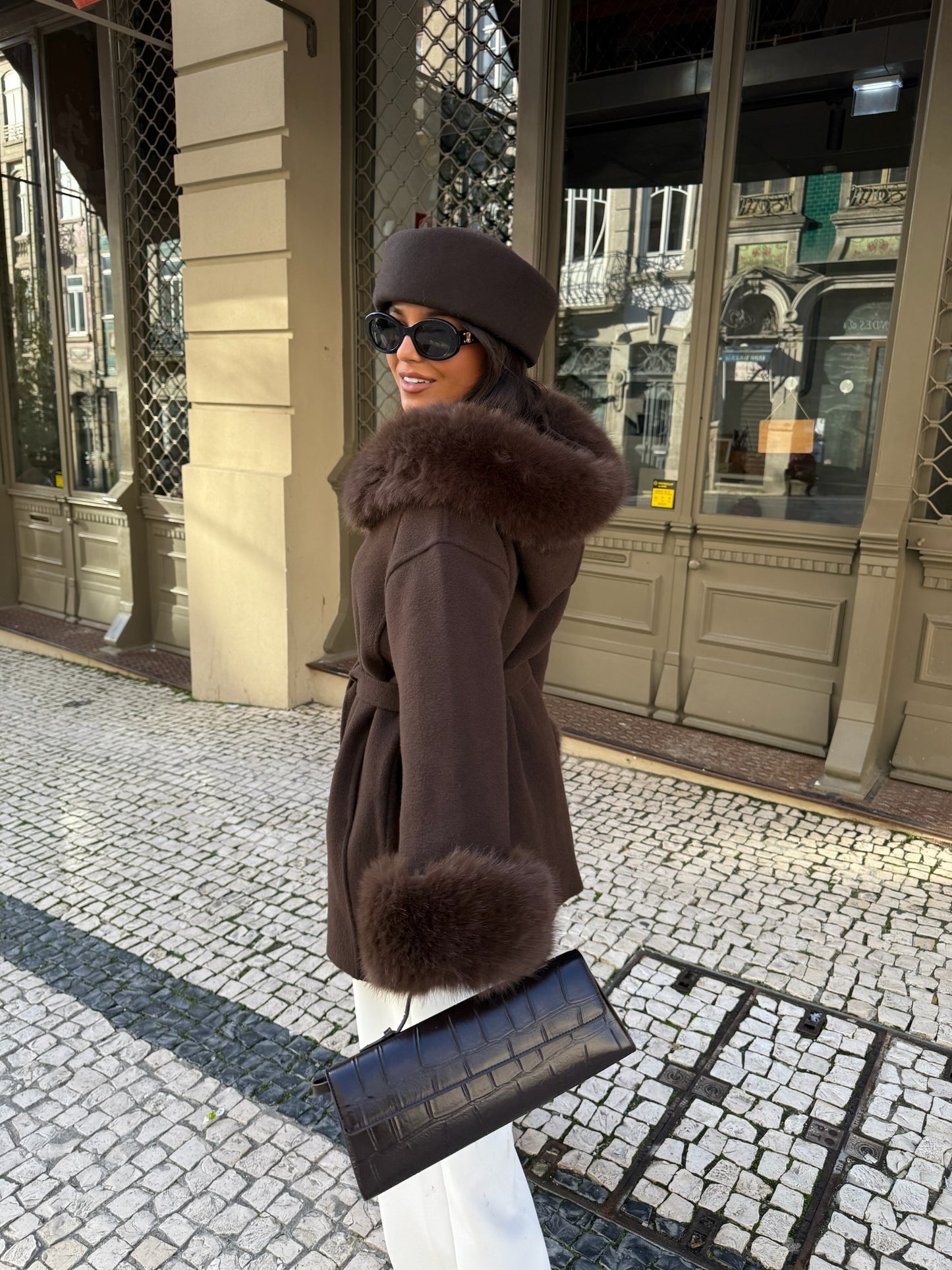 Turim Fur Coat in Brown - Shipping 12/12 to 19/12
