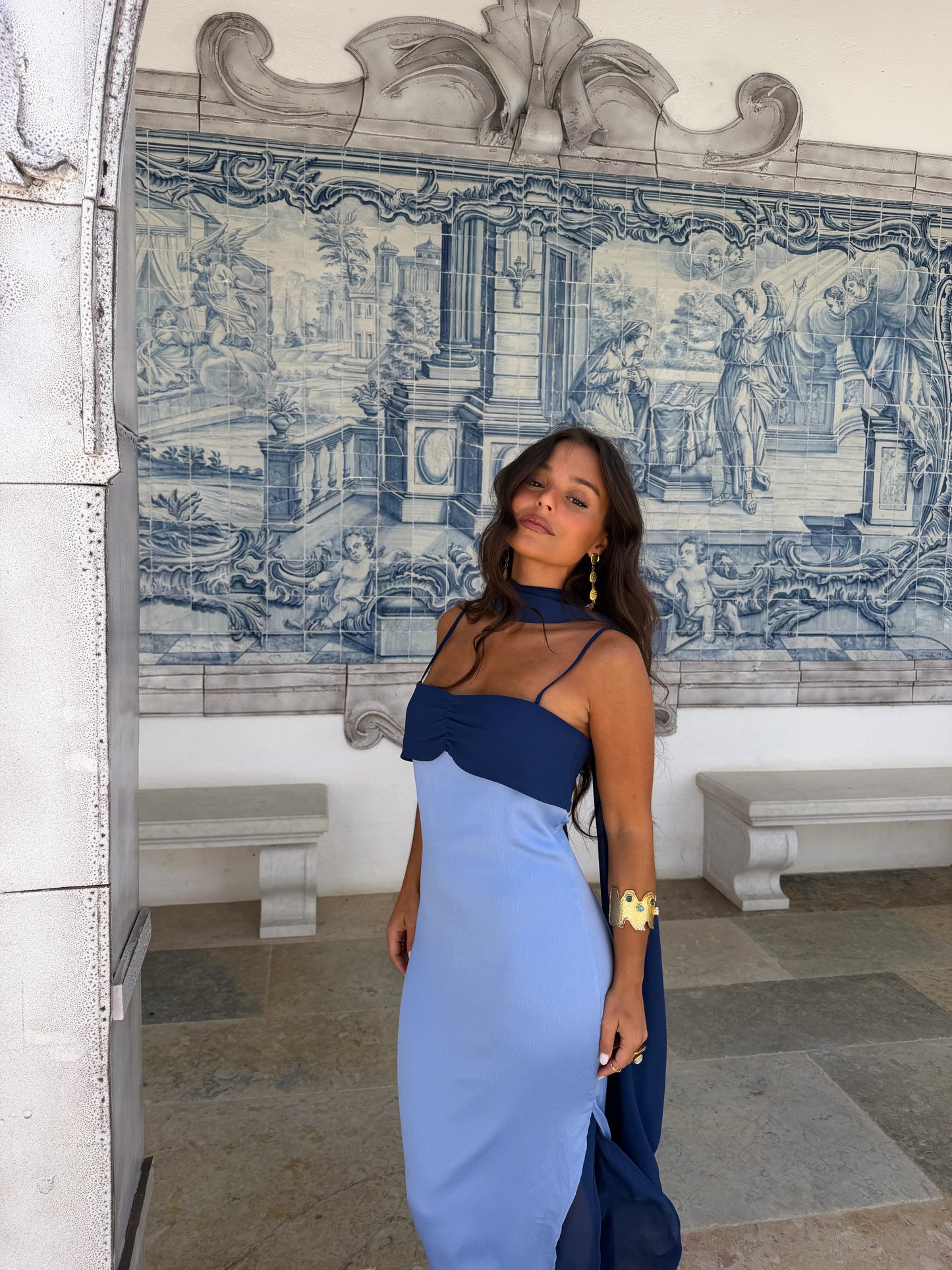 Zahara Dress in Blue - Shipping/Envio 19/06 to 26/06