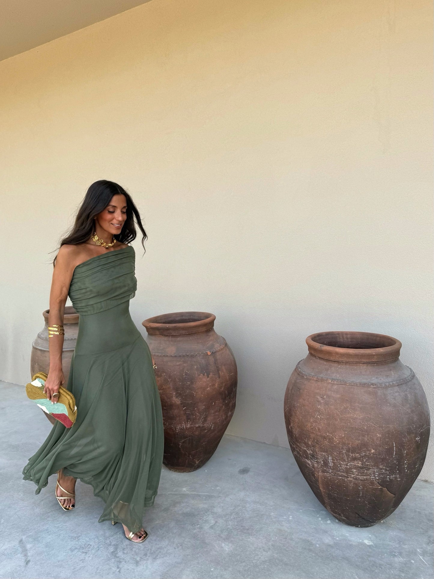 Toledo Dress in Green - Shipping 31/07