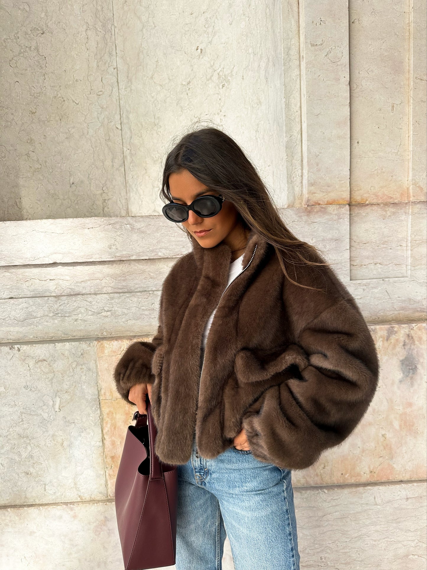 Brownie Fur Jacket