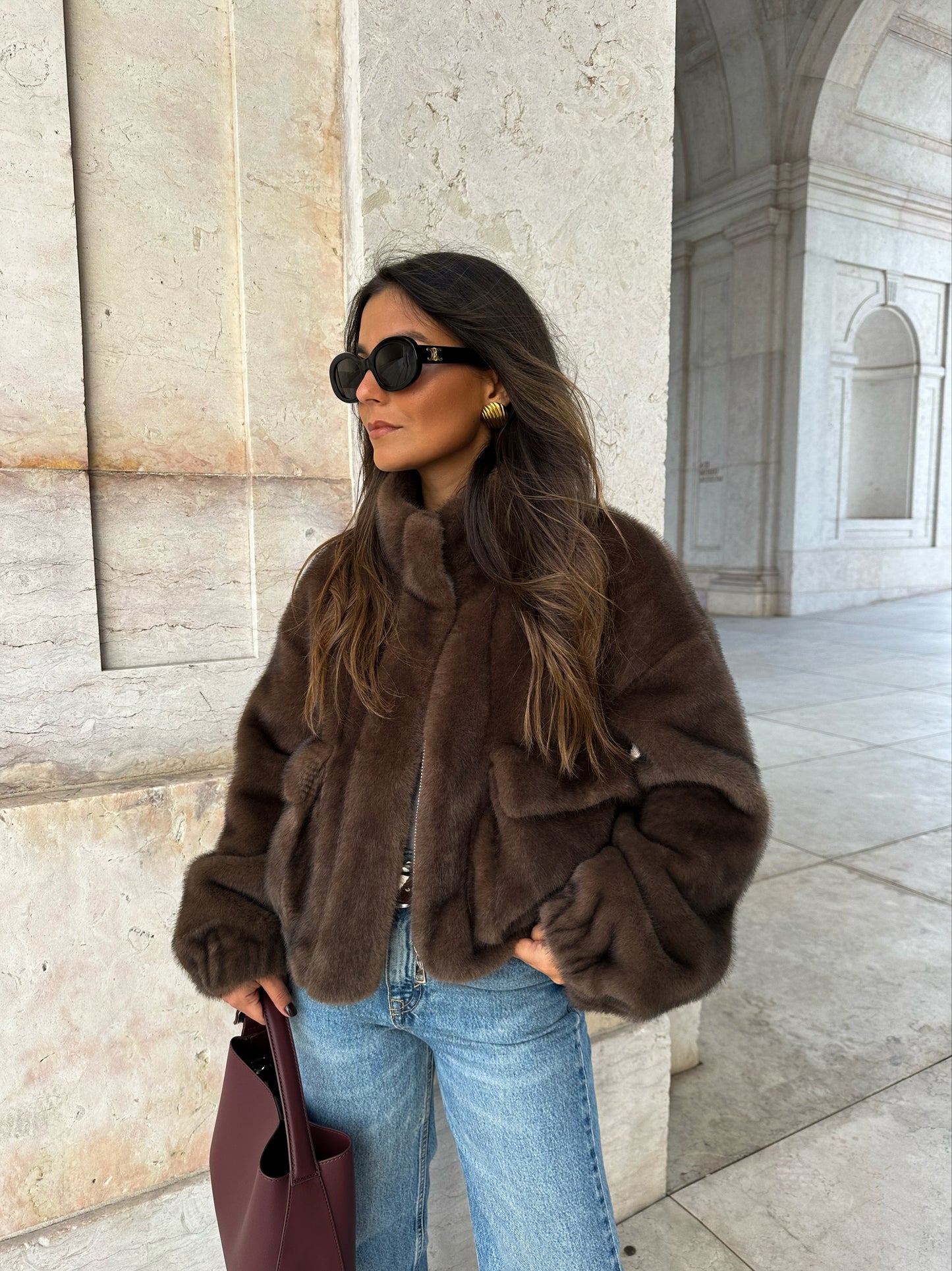 Brownie Fur Jacket