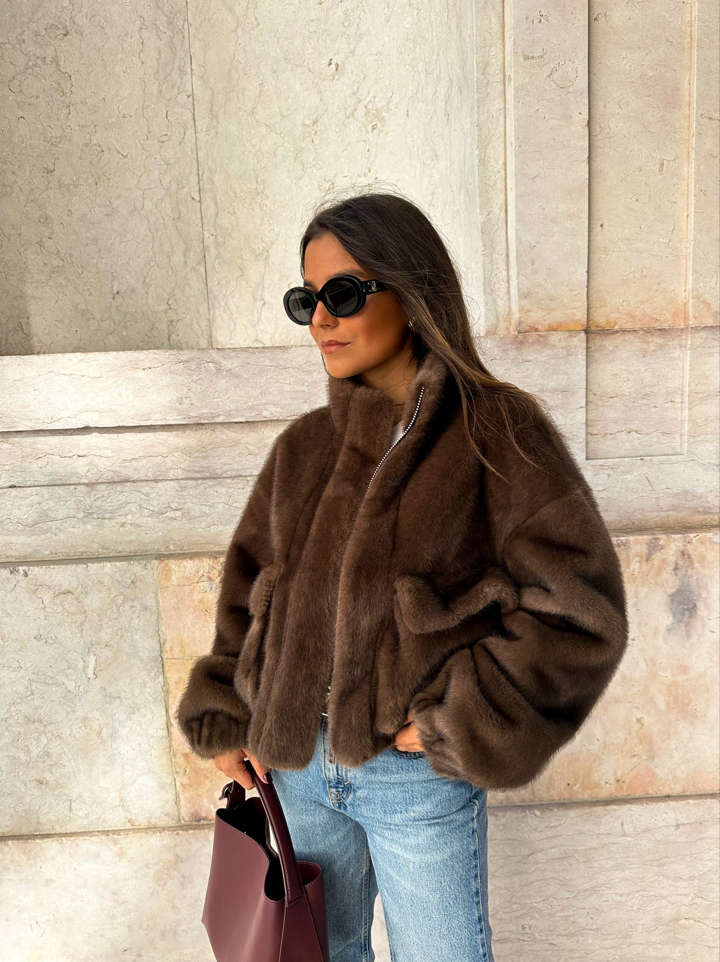 Brownie Fur Jacket