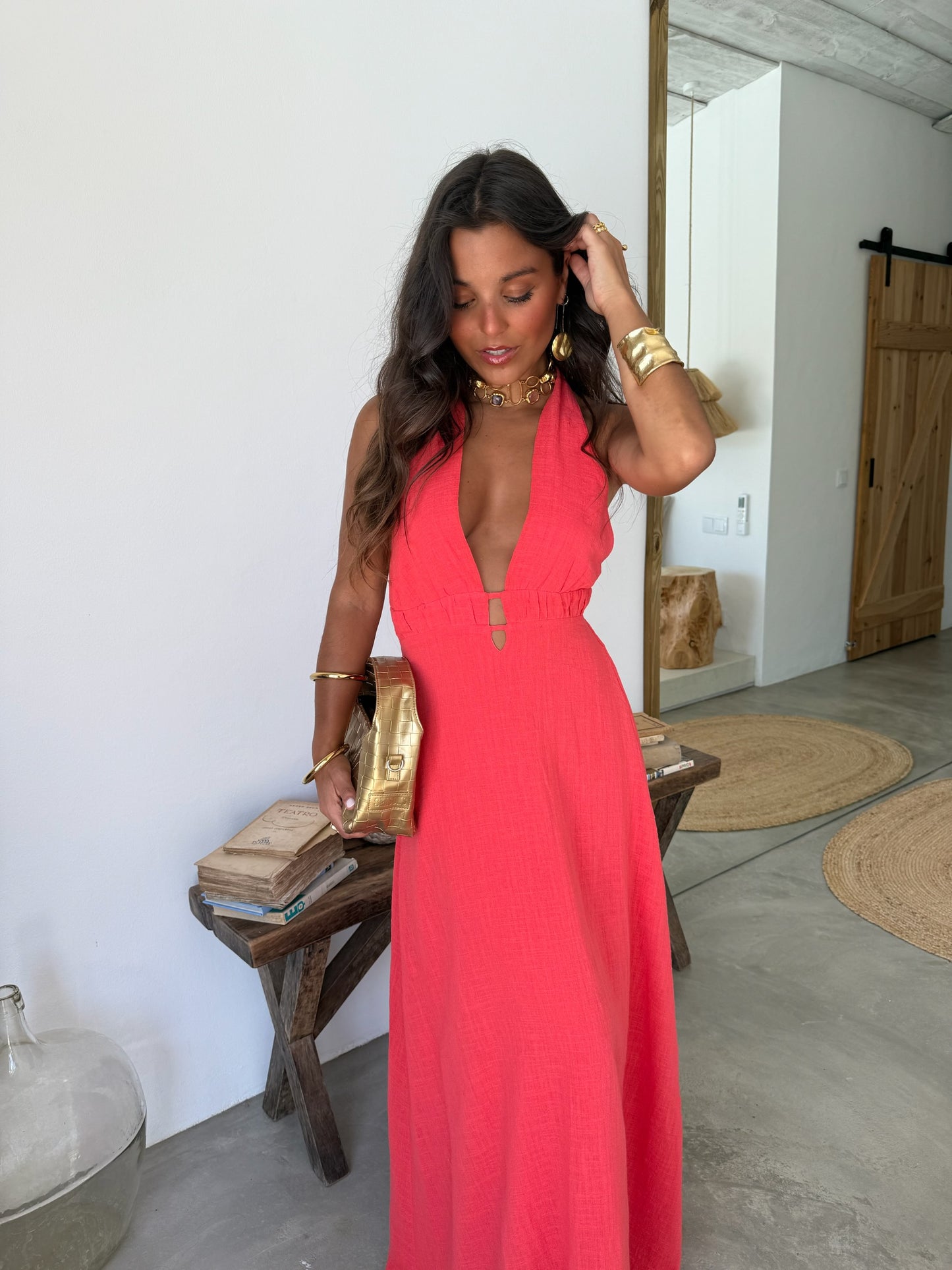 Isla Dress in Corlal