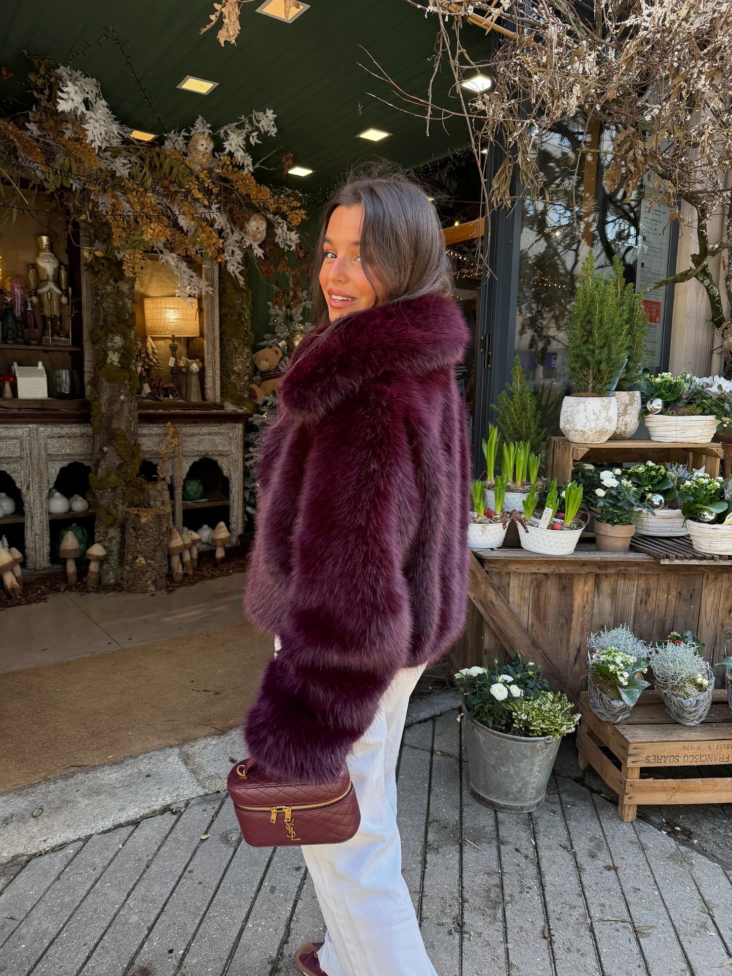 Cherry Fur Jacket