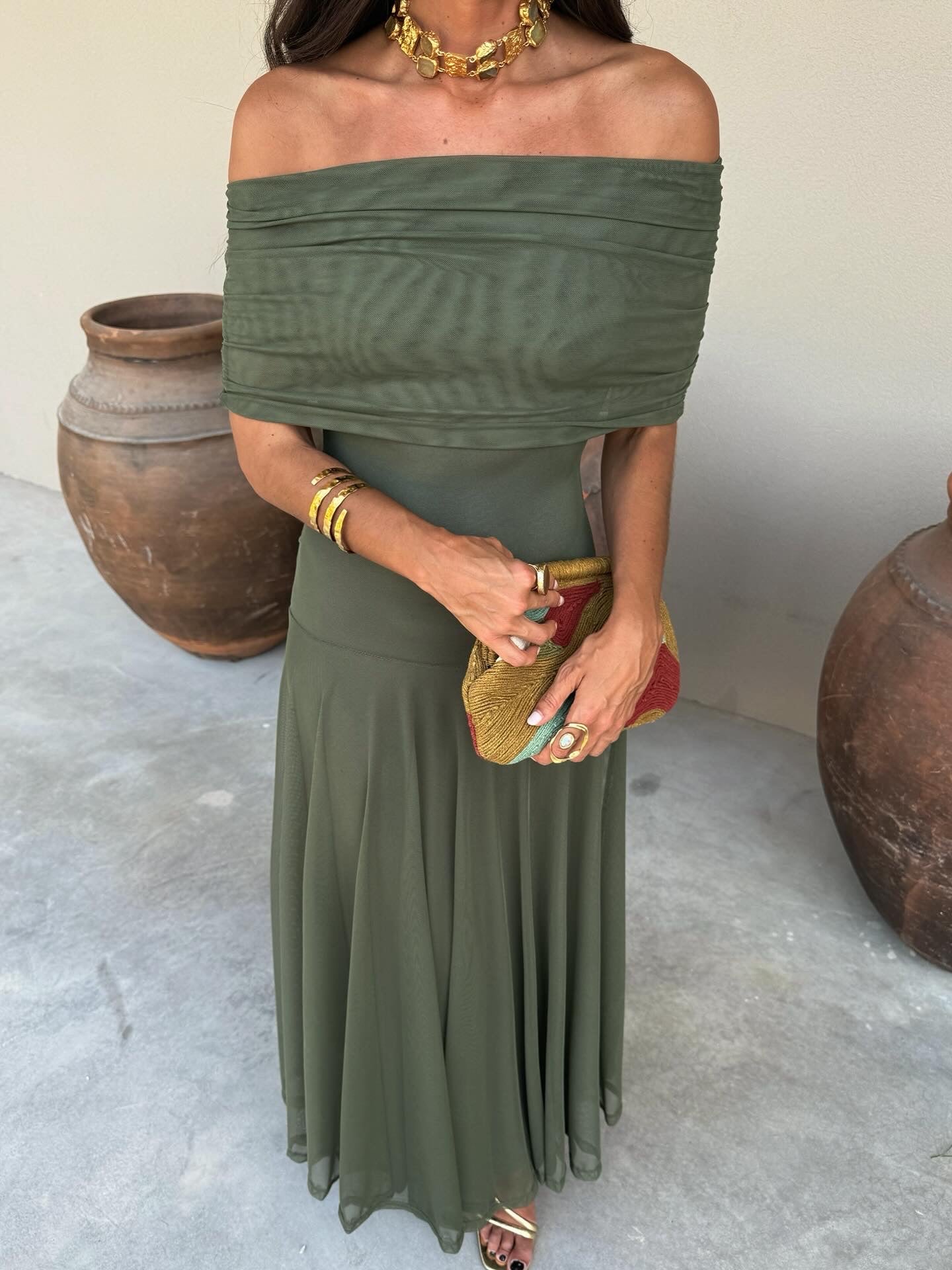Toledo Dress in Green - Shipping 31/07