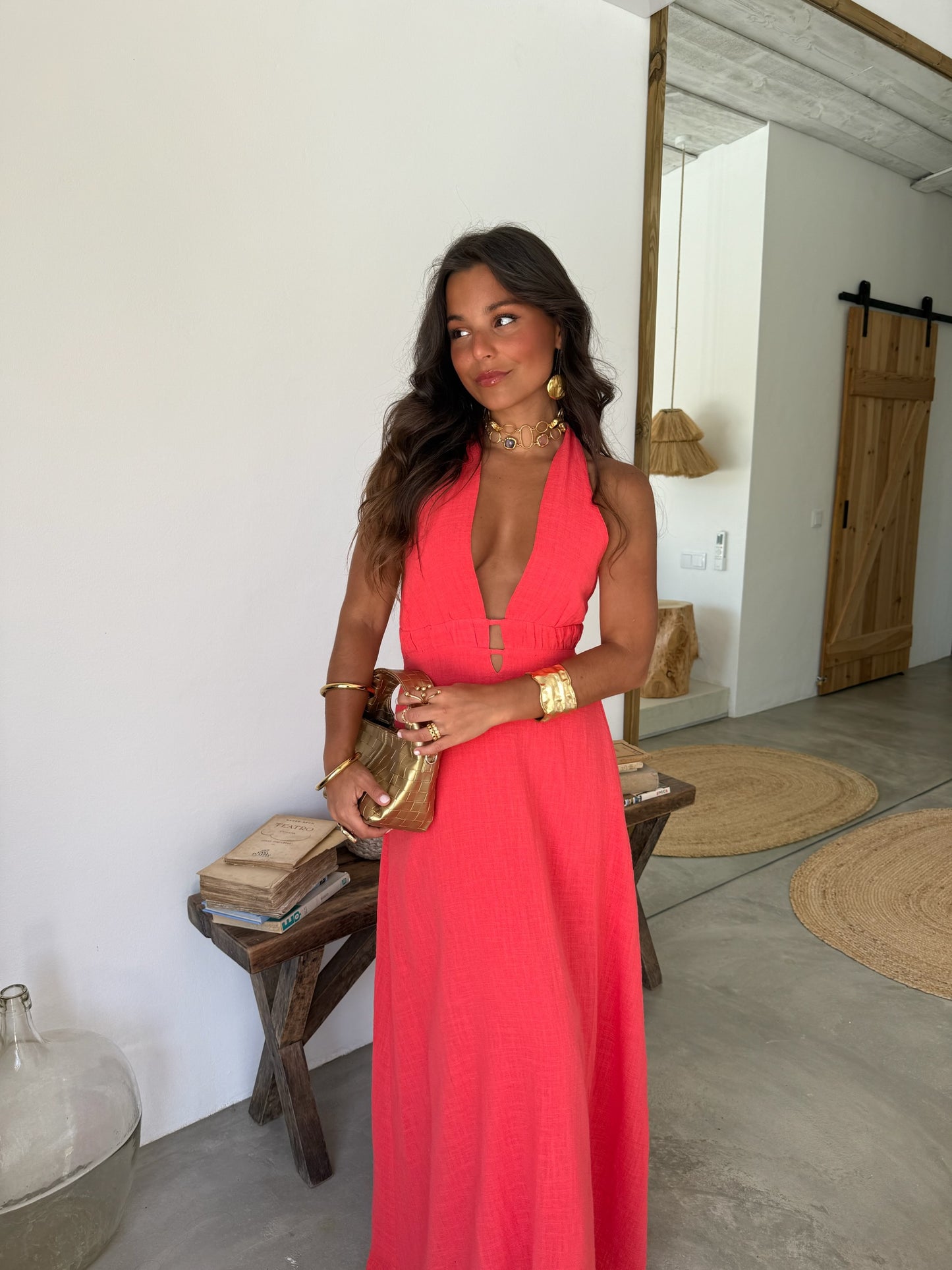 Isla Dress in Corlal