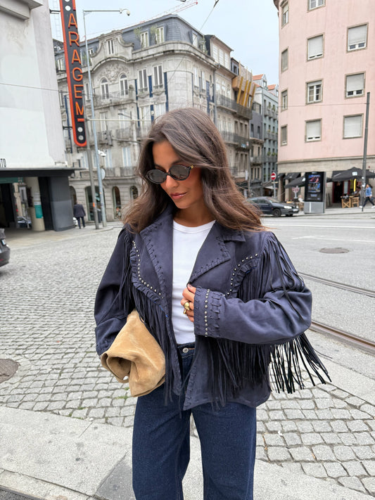 Your Moodboard Jacket in Navy Blue