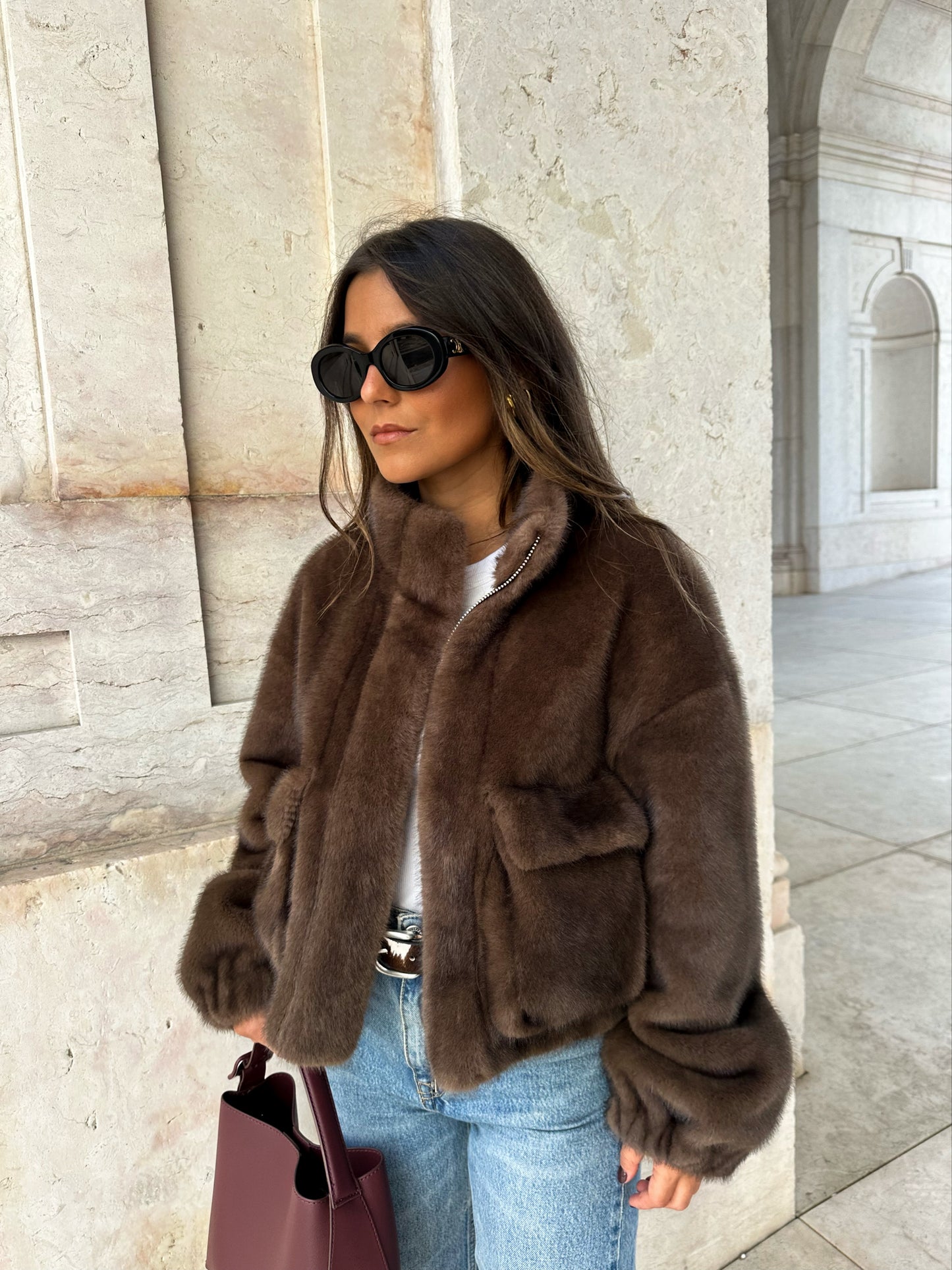 Brownie Fur Jacket