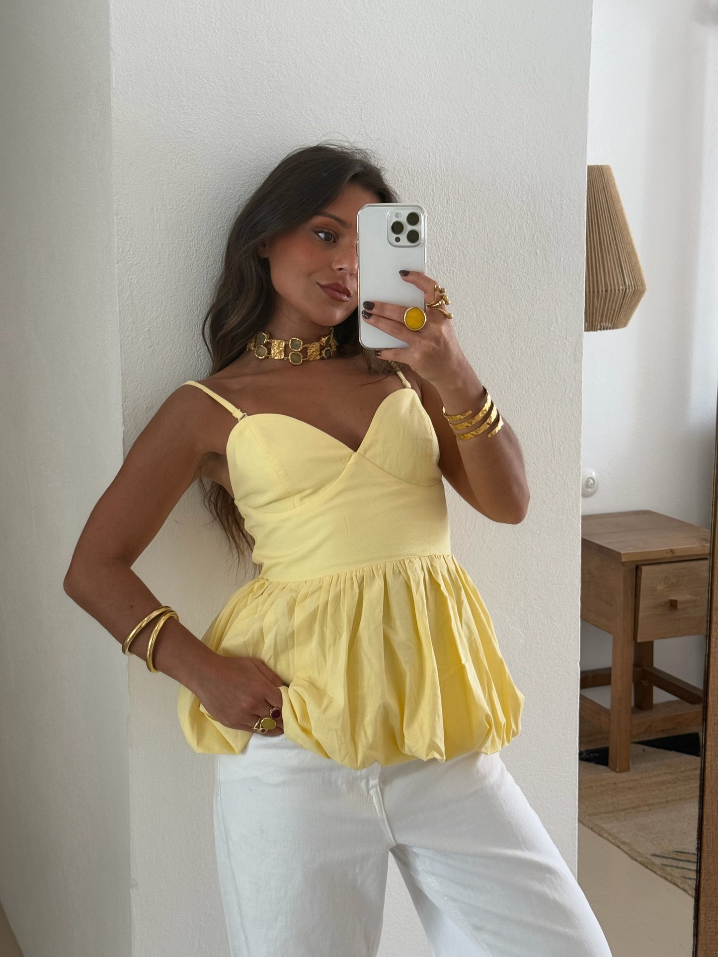 Balloon Top in Yellow