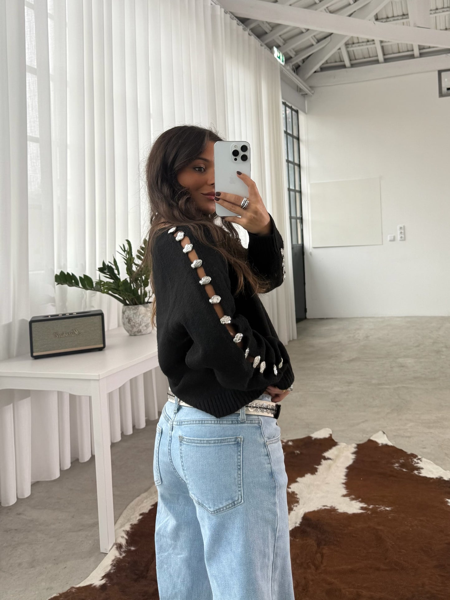 Black Kint with Silver Details