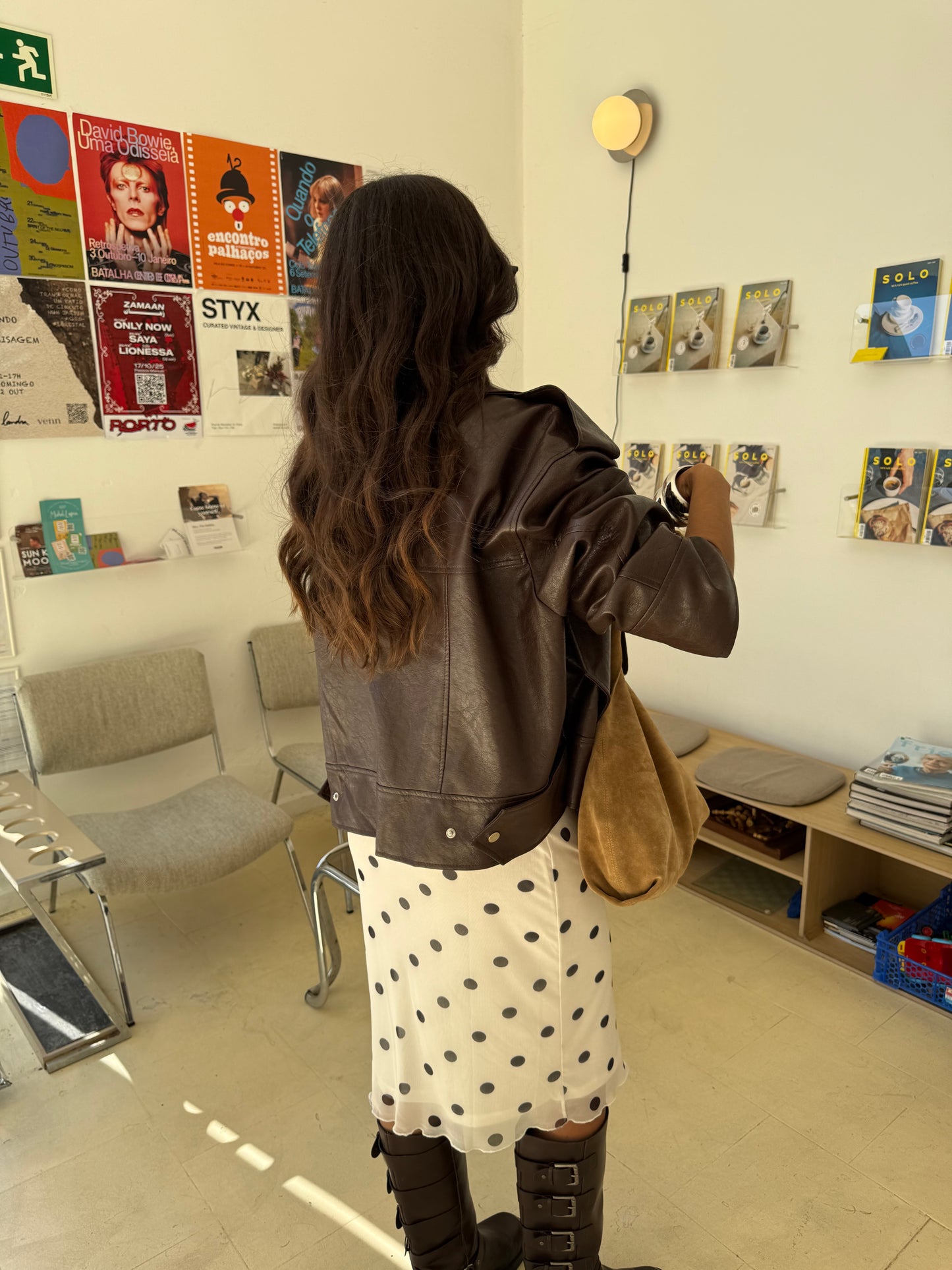 Brownie Oversize Leather Jacket