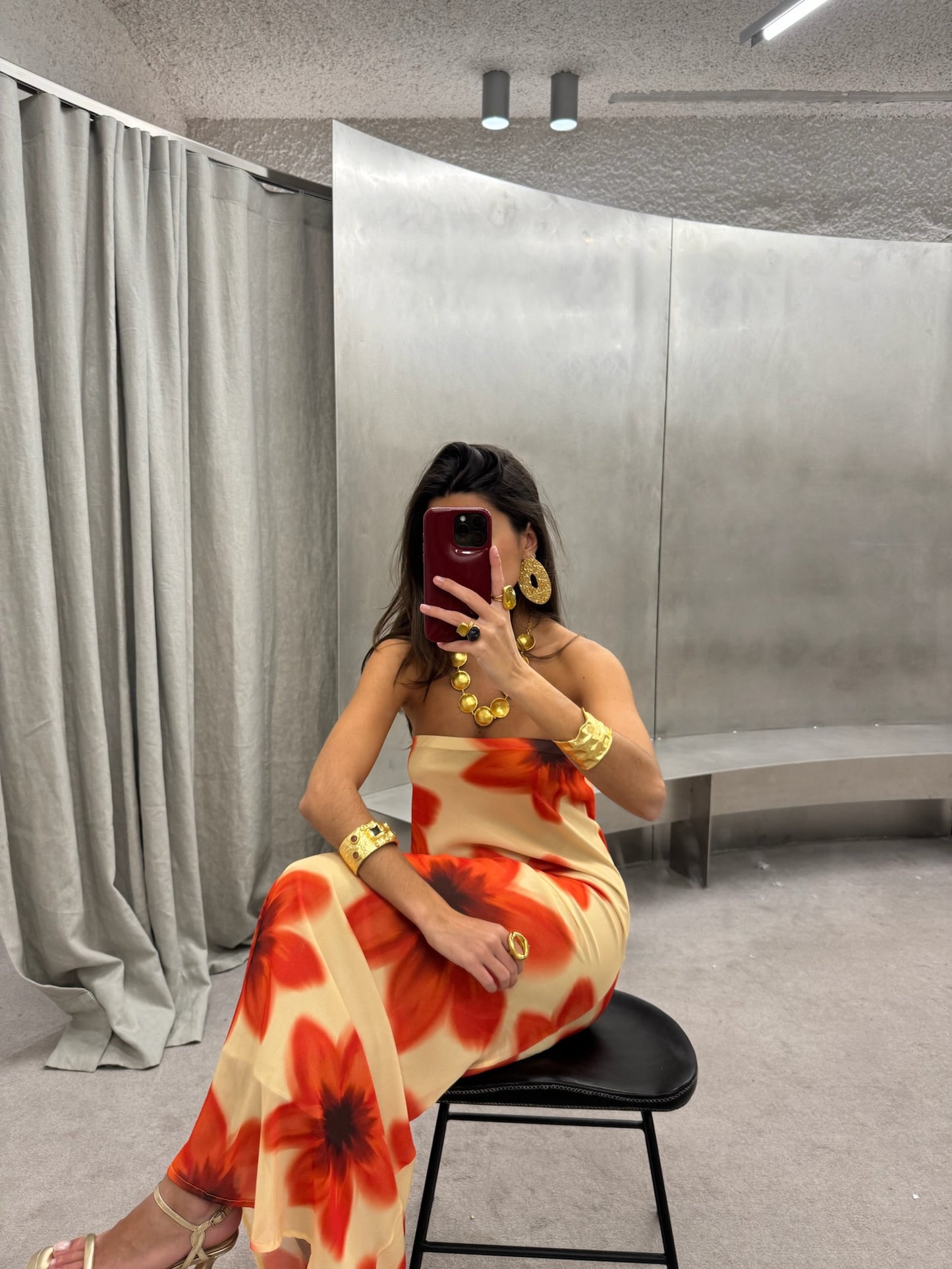 Wild Hibiscus Dress