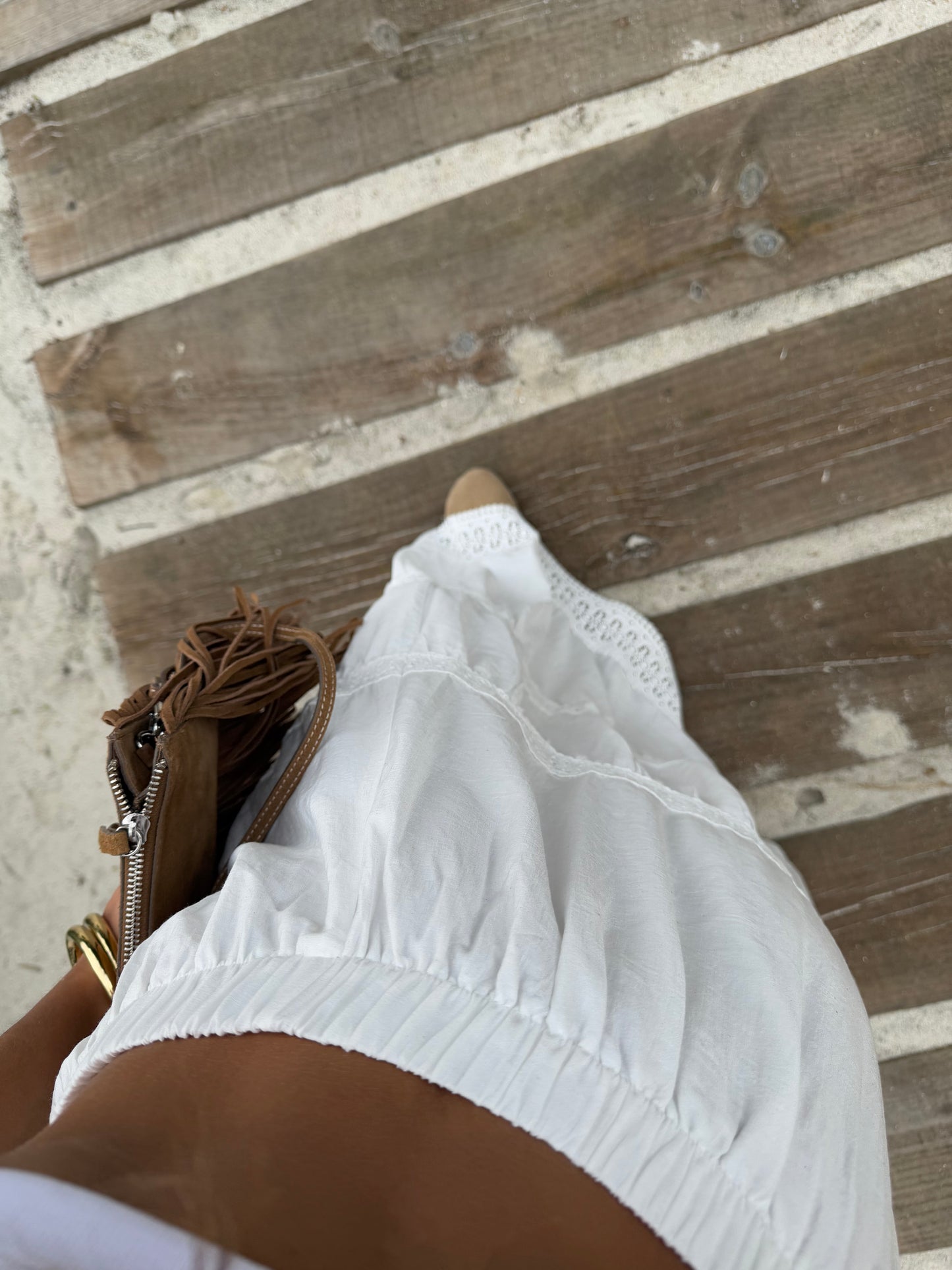 White Flow Skirt