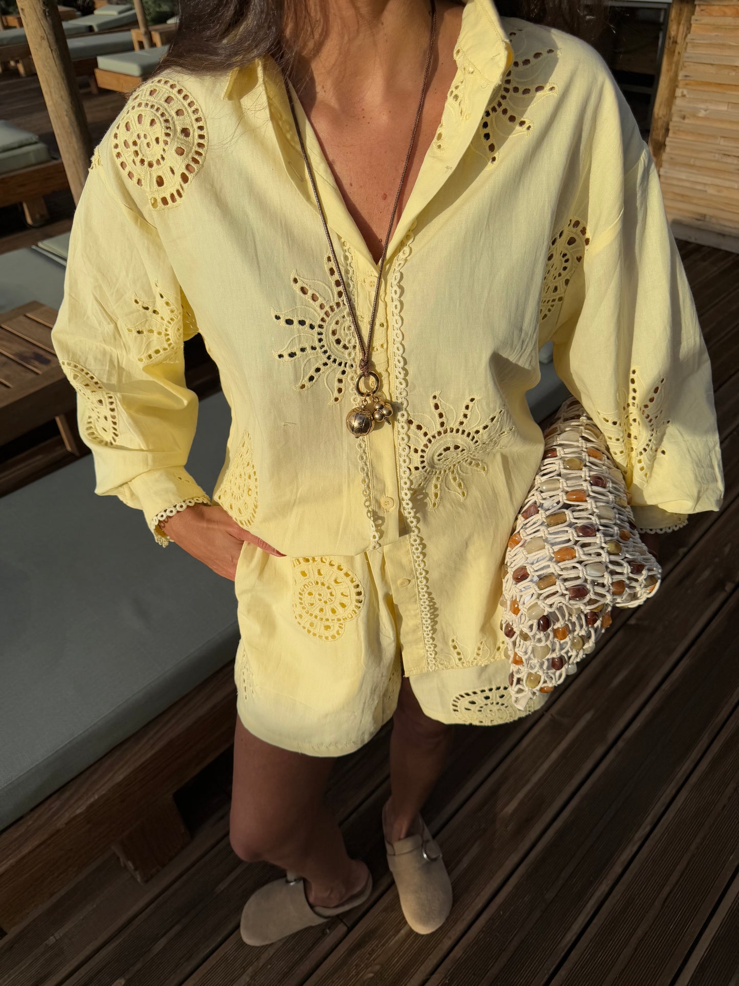 Tróia Blouse in Light Yellow