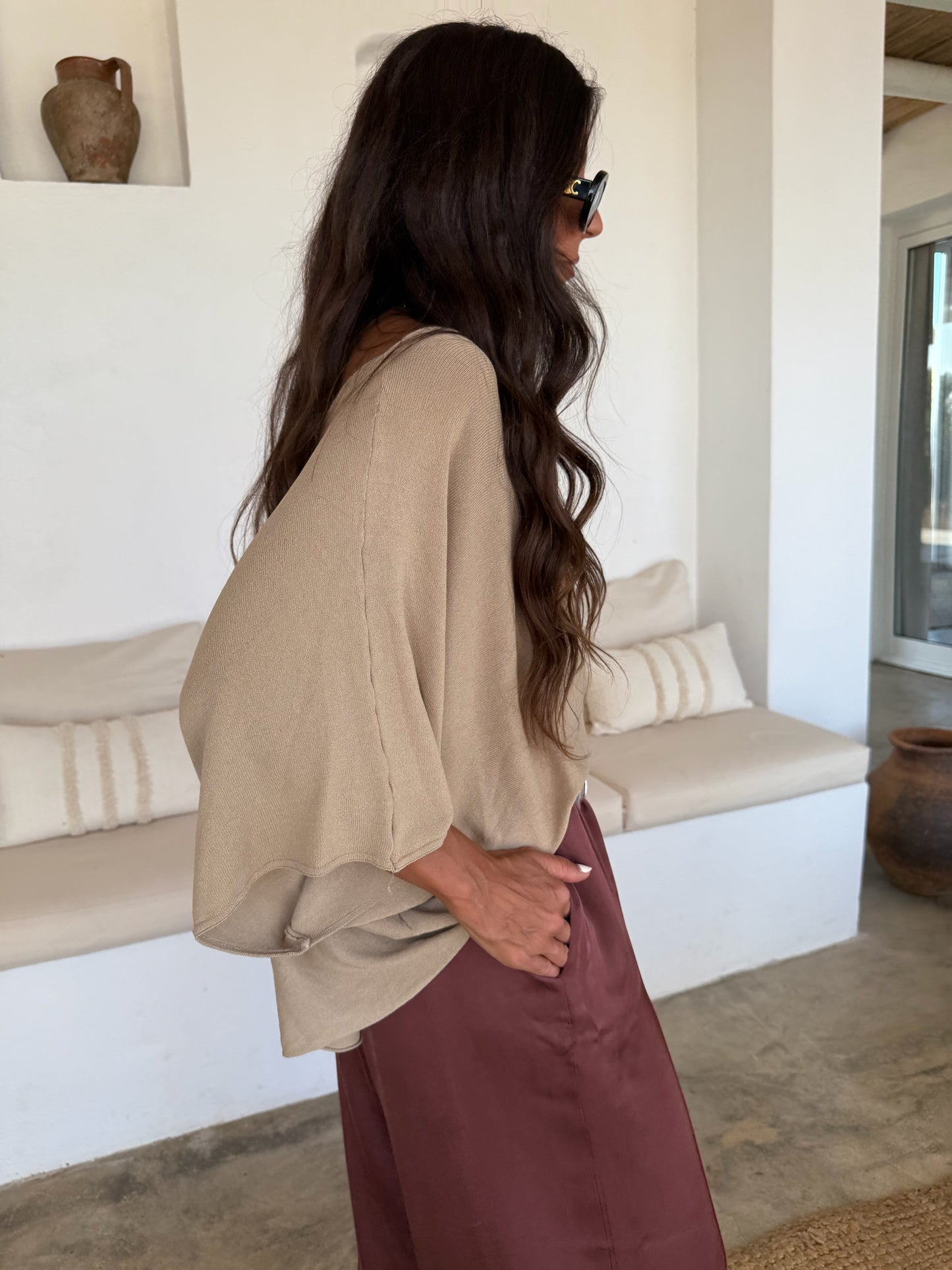 Valentina Top in Beige