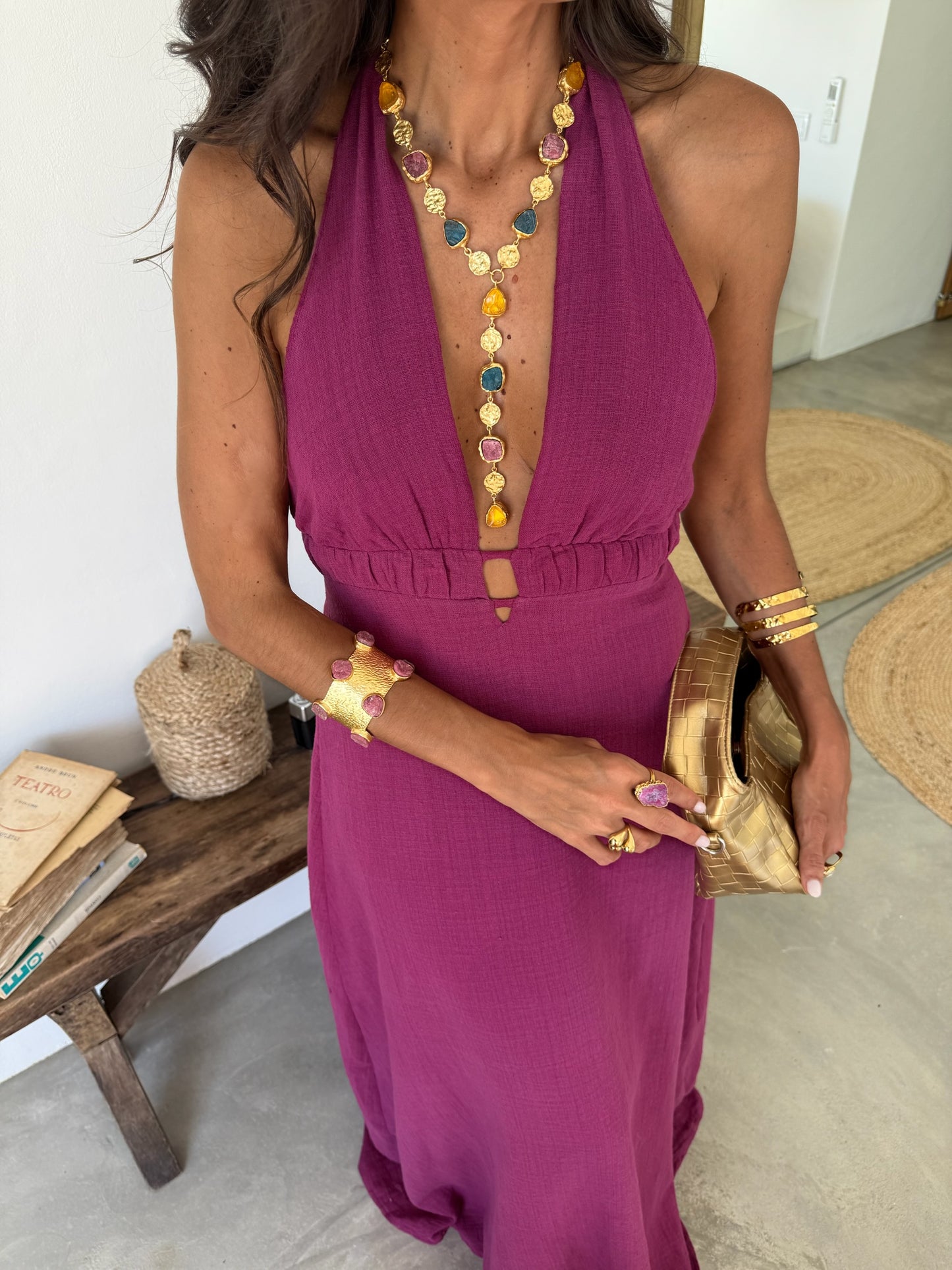 Isla Dress in Fuchsia