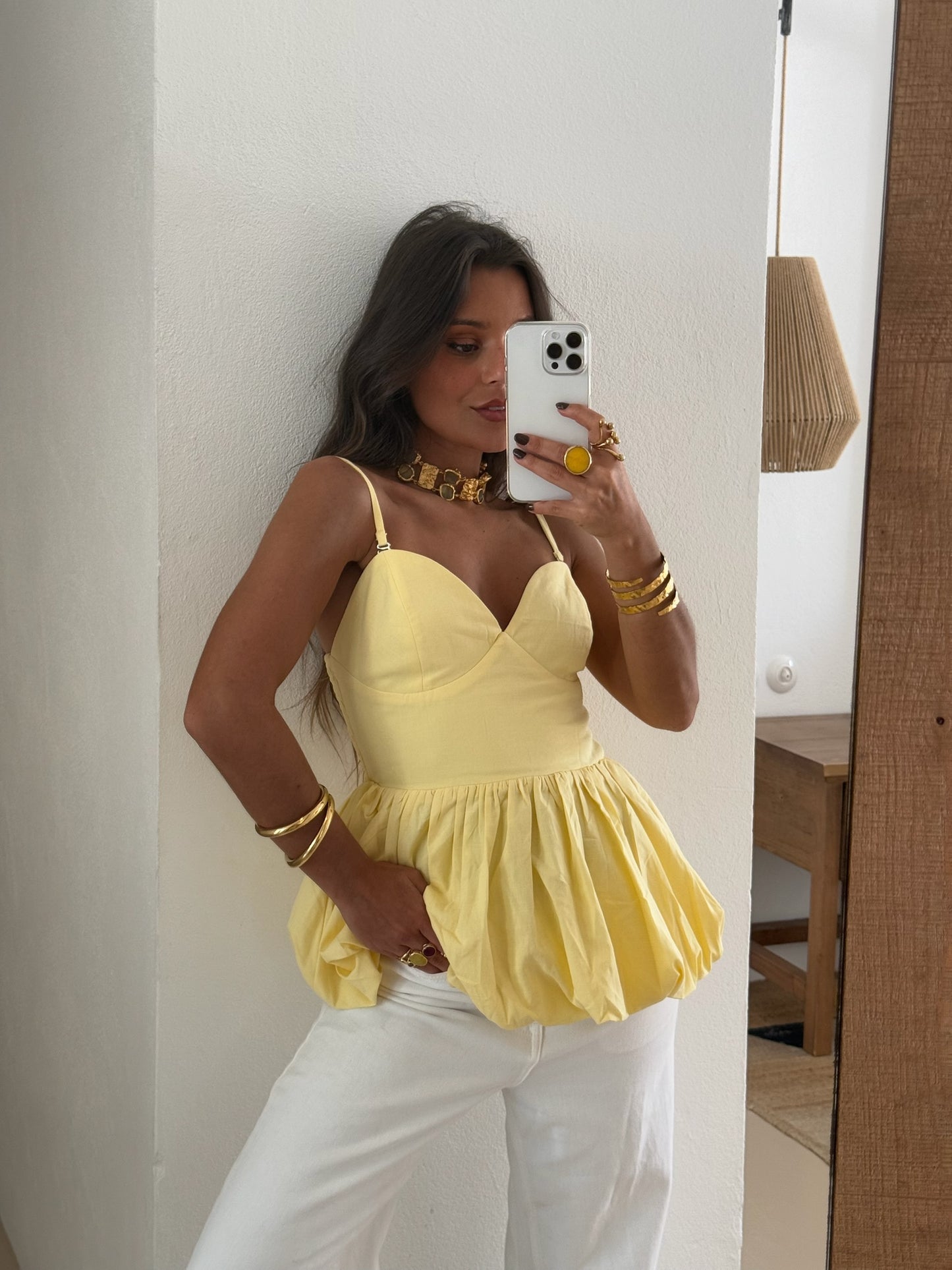 Balloon Top in Yellow