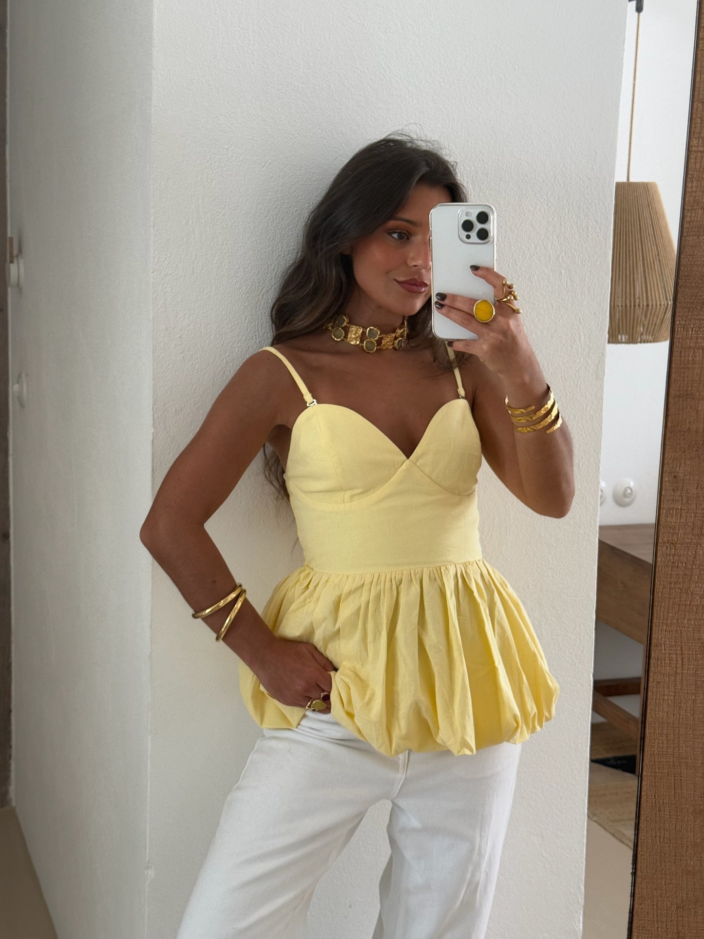 Balloon Top in Yellow