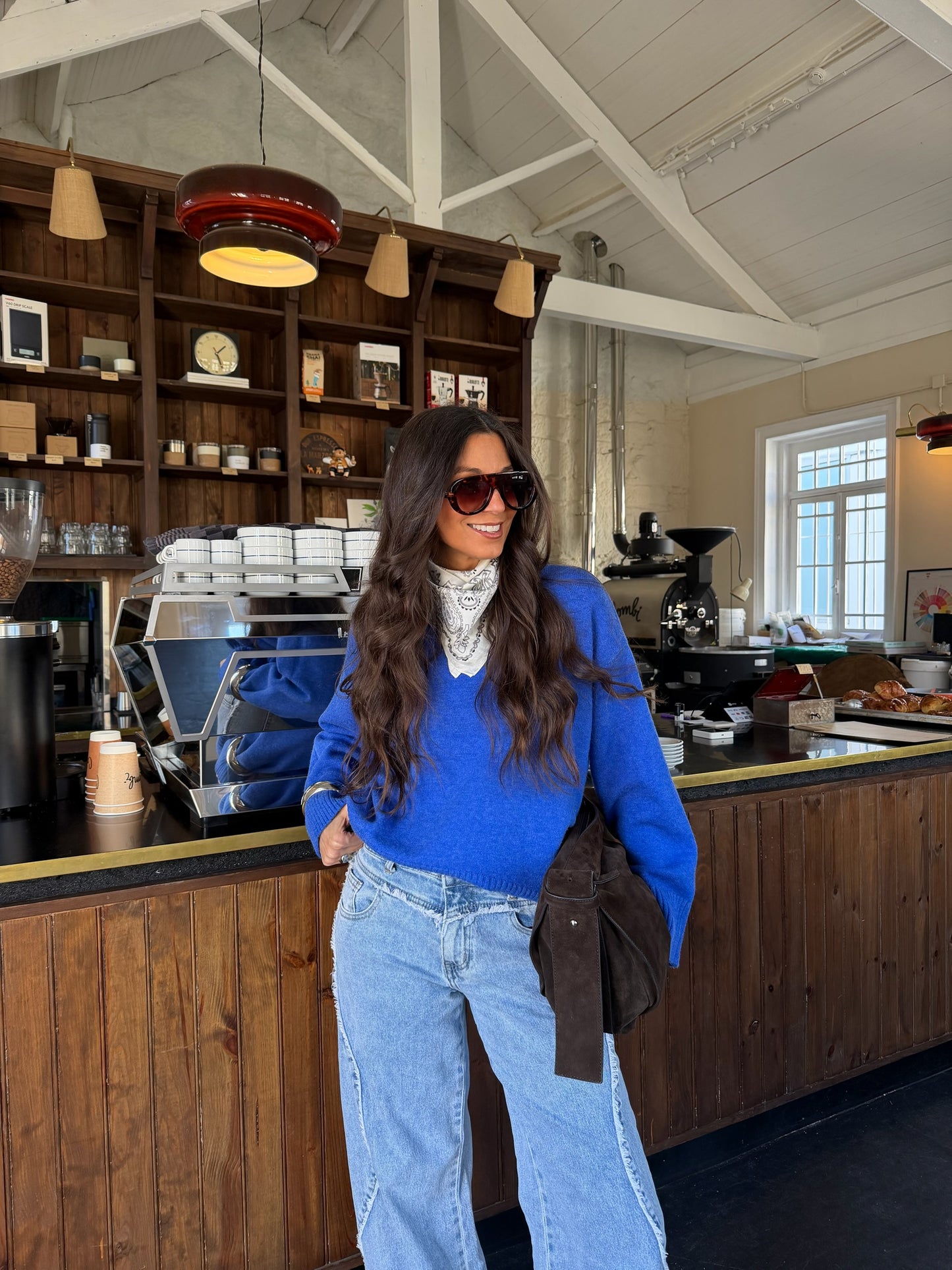 Bandana Satén Marrón y Taupe