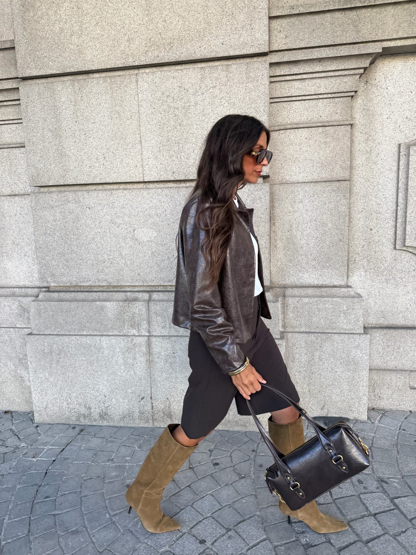 Bermuda Shorts in Brown