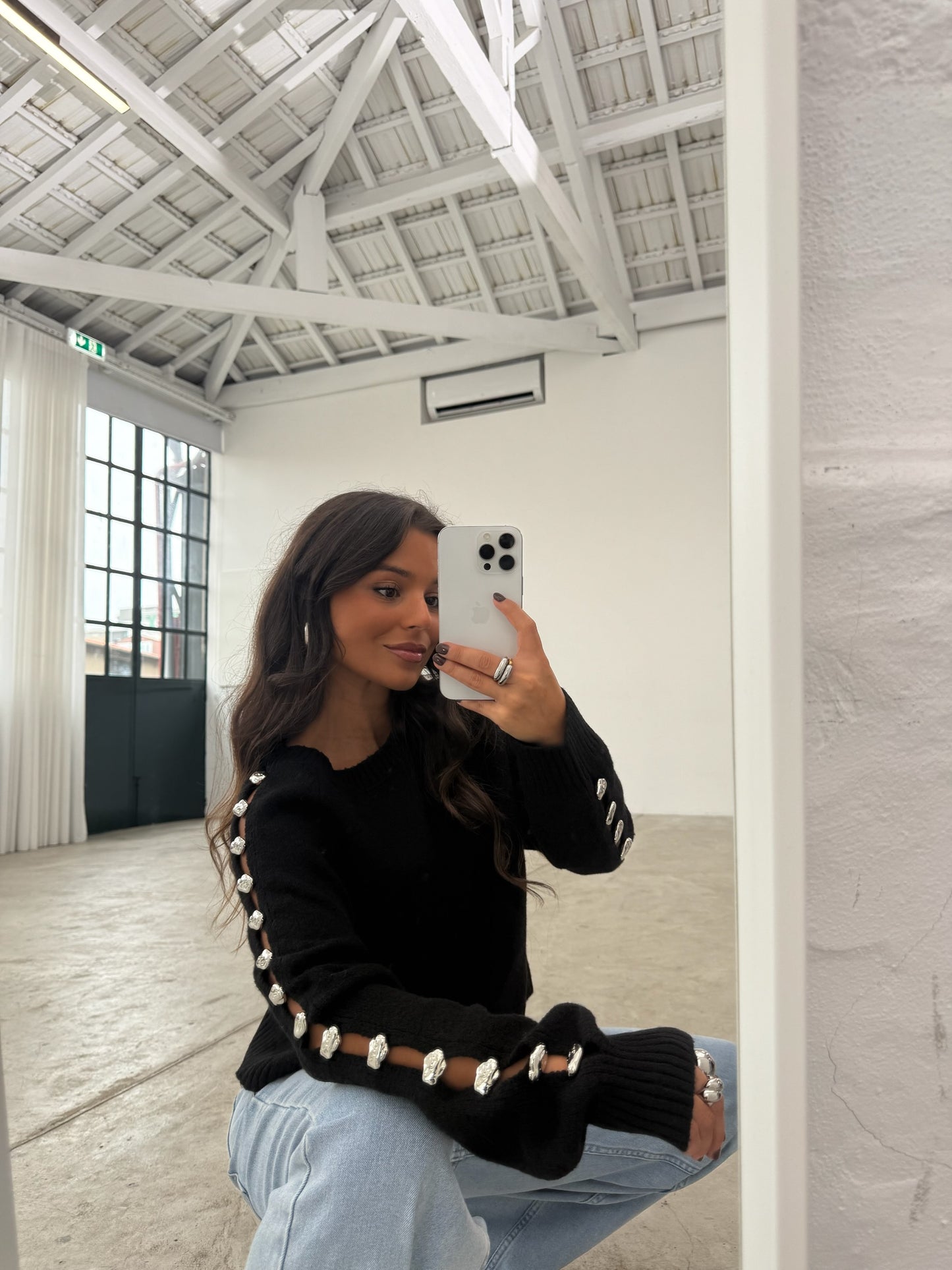 Black Kint with Silver Details