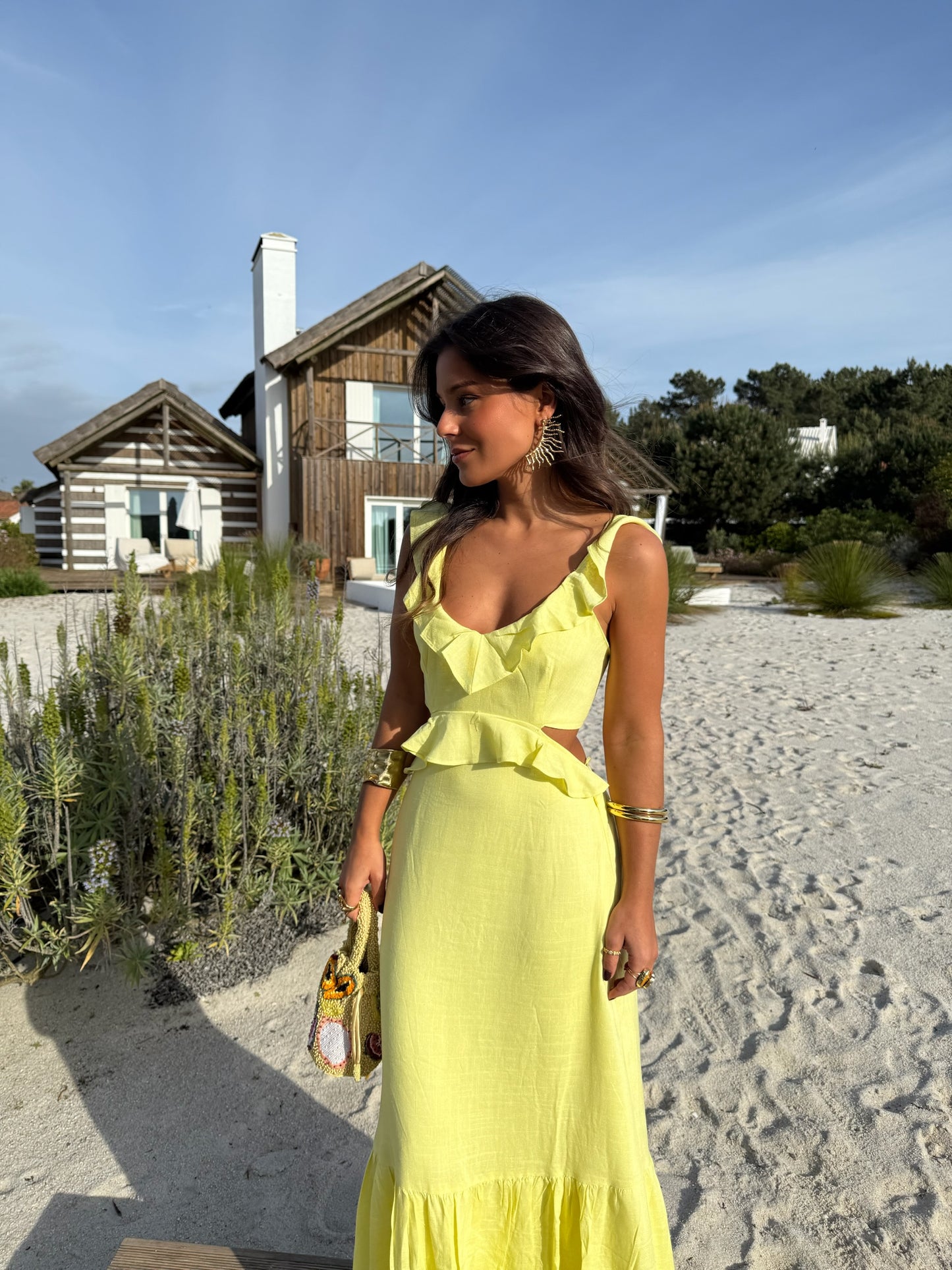 Florence Dress in Yellow