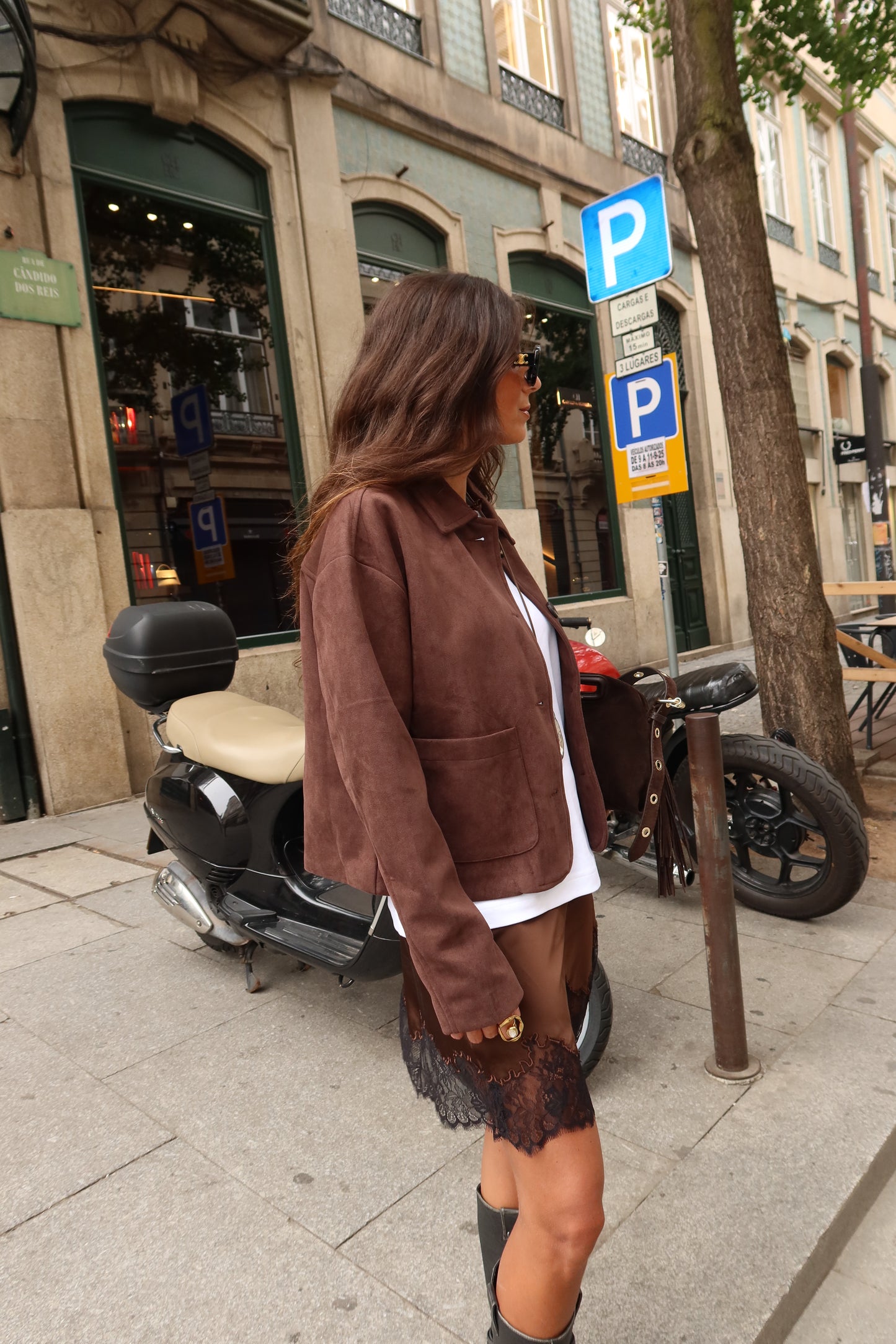 Dark Chocolate Suede Jacket