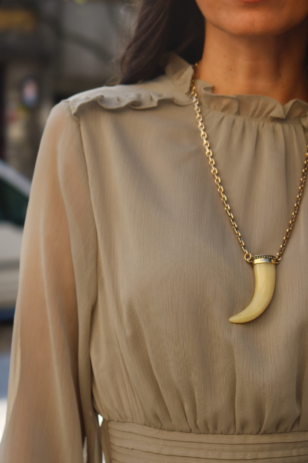 Lyra Boho Dress in Khaki
