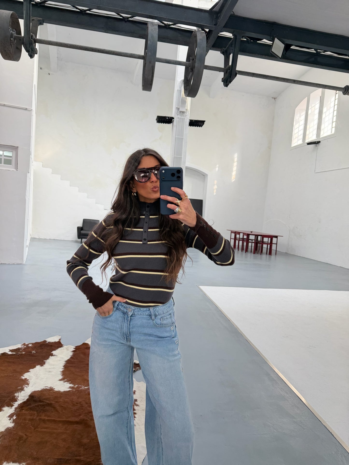 Valeria Sweater with Yellow Details