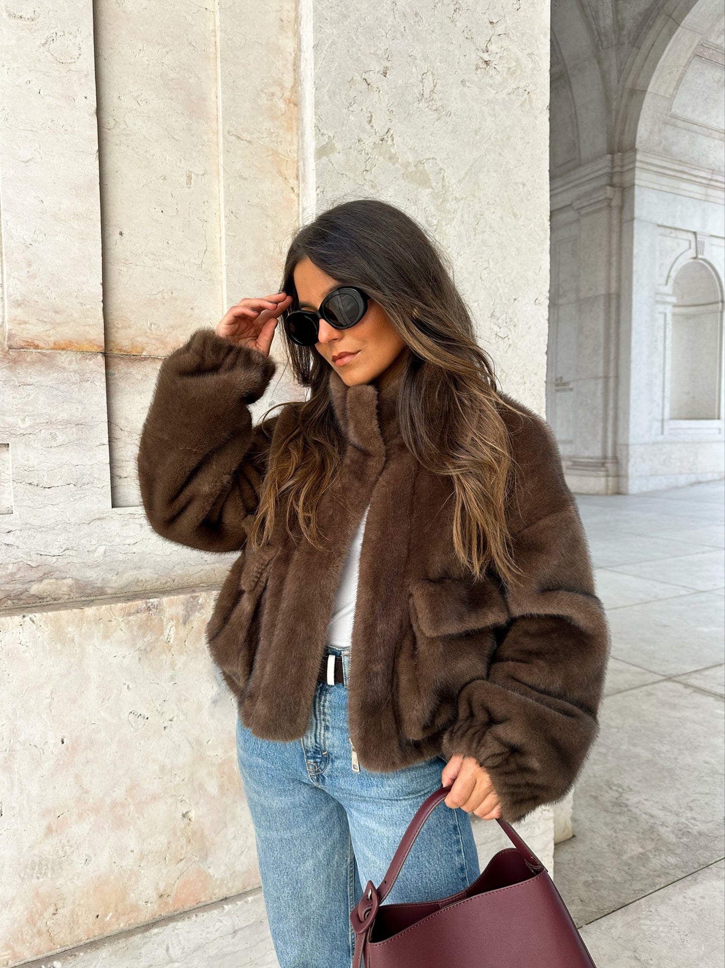 Brownie Fur Jacket
