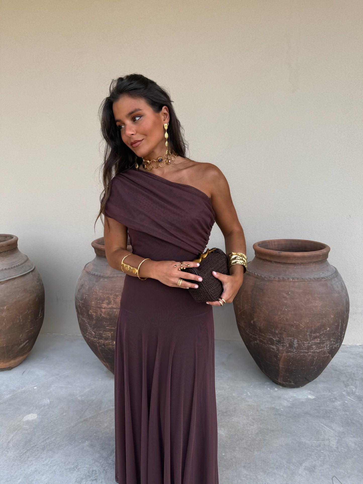 Toledo Dress in Brown - Shipping 29/08