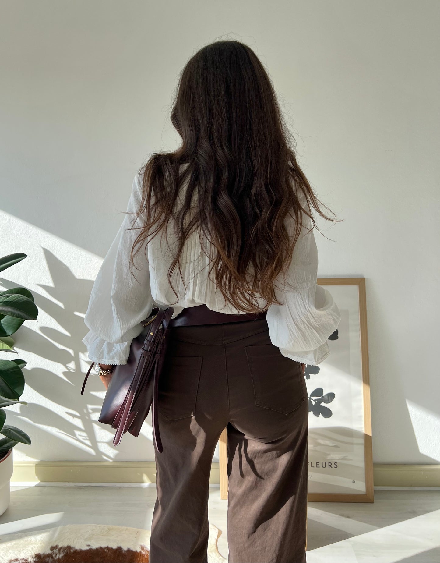 Pre-order Brown Studded Wide Pants - Shipping/Envio 31/03