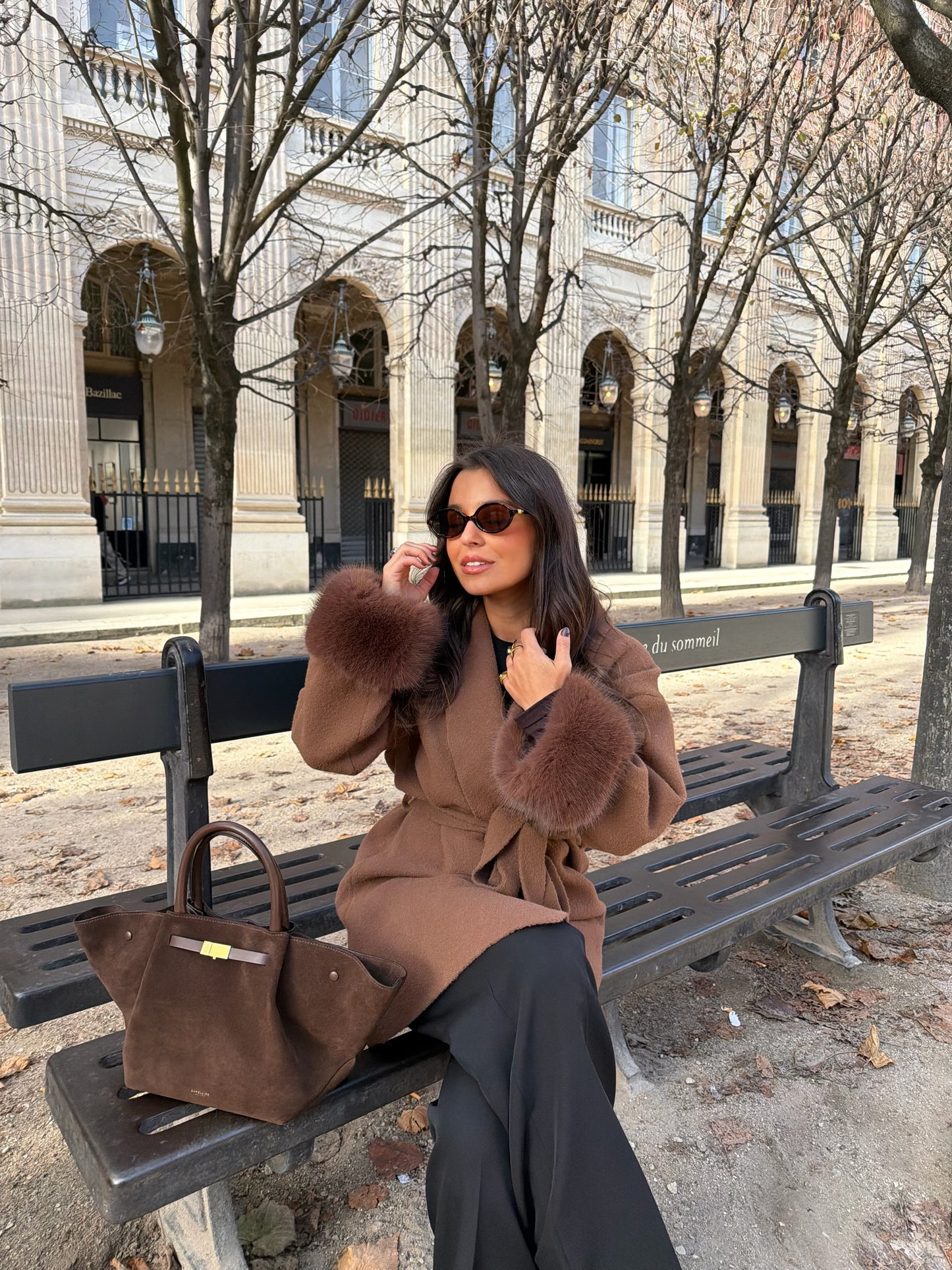 Caramel Coat with Fur