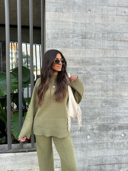 Olive Knit Set