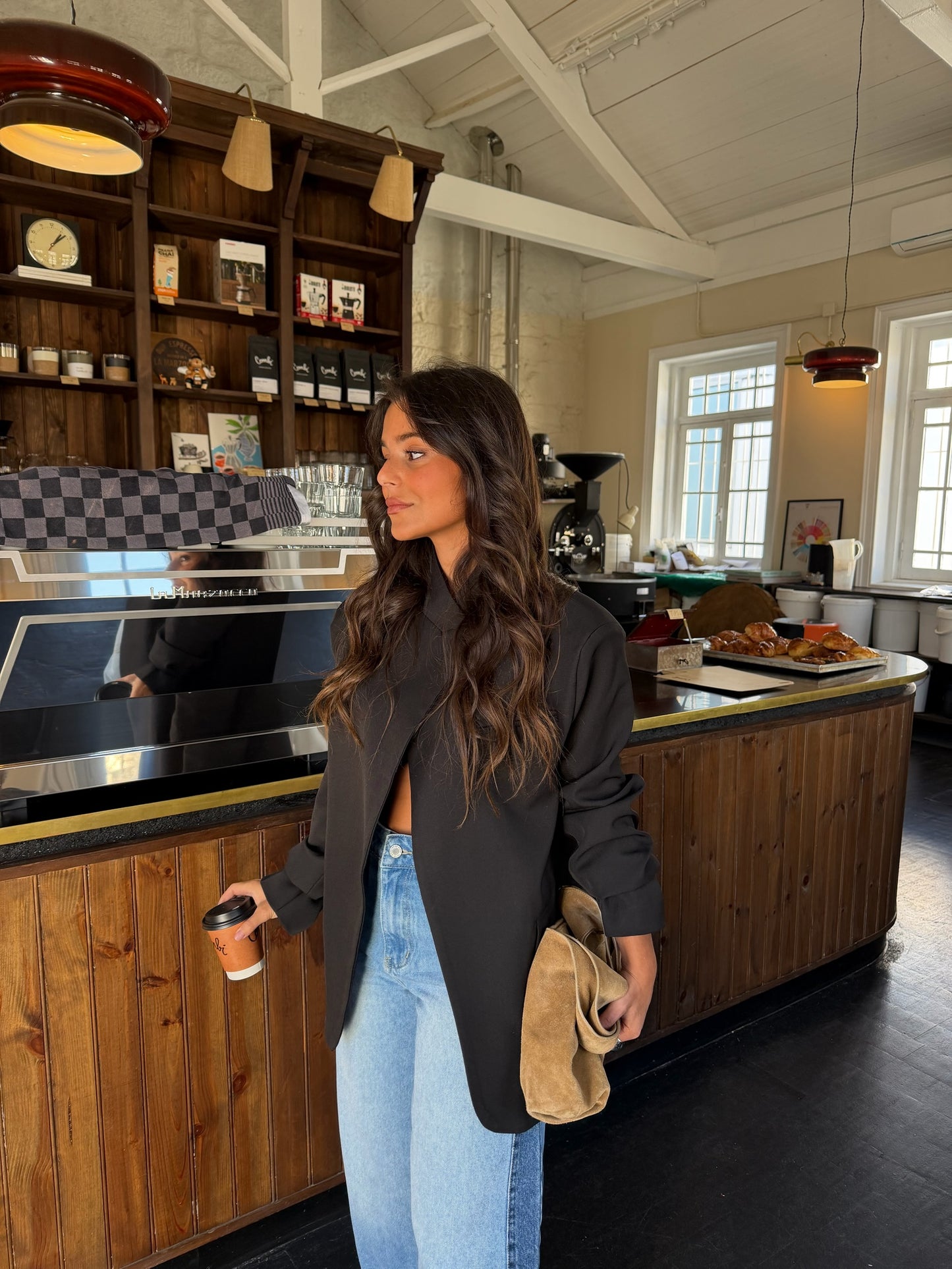 Asymmetrical Blazer in Black