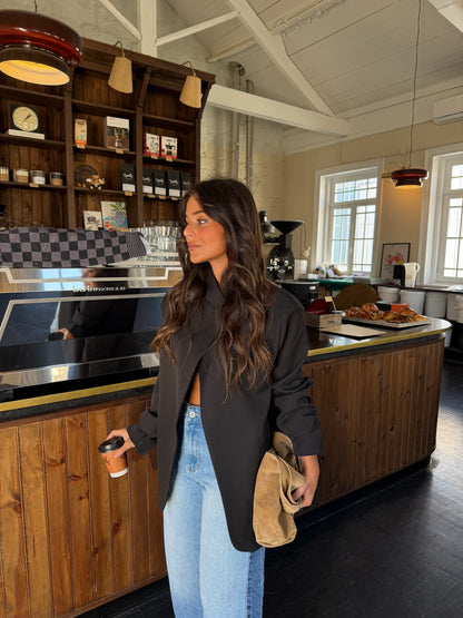 Asymmetrical Blazer in Black