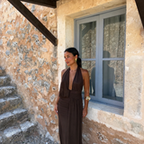 Aina Dress in Brown