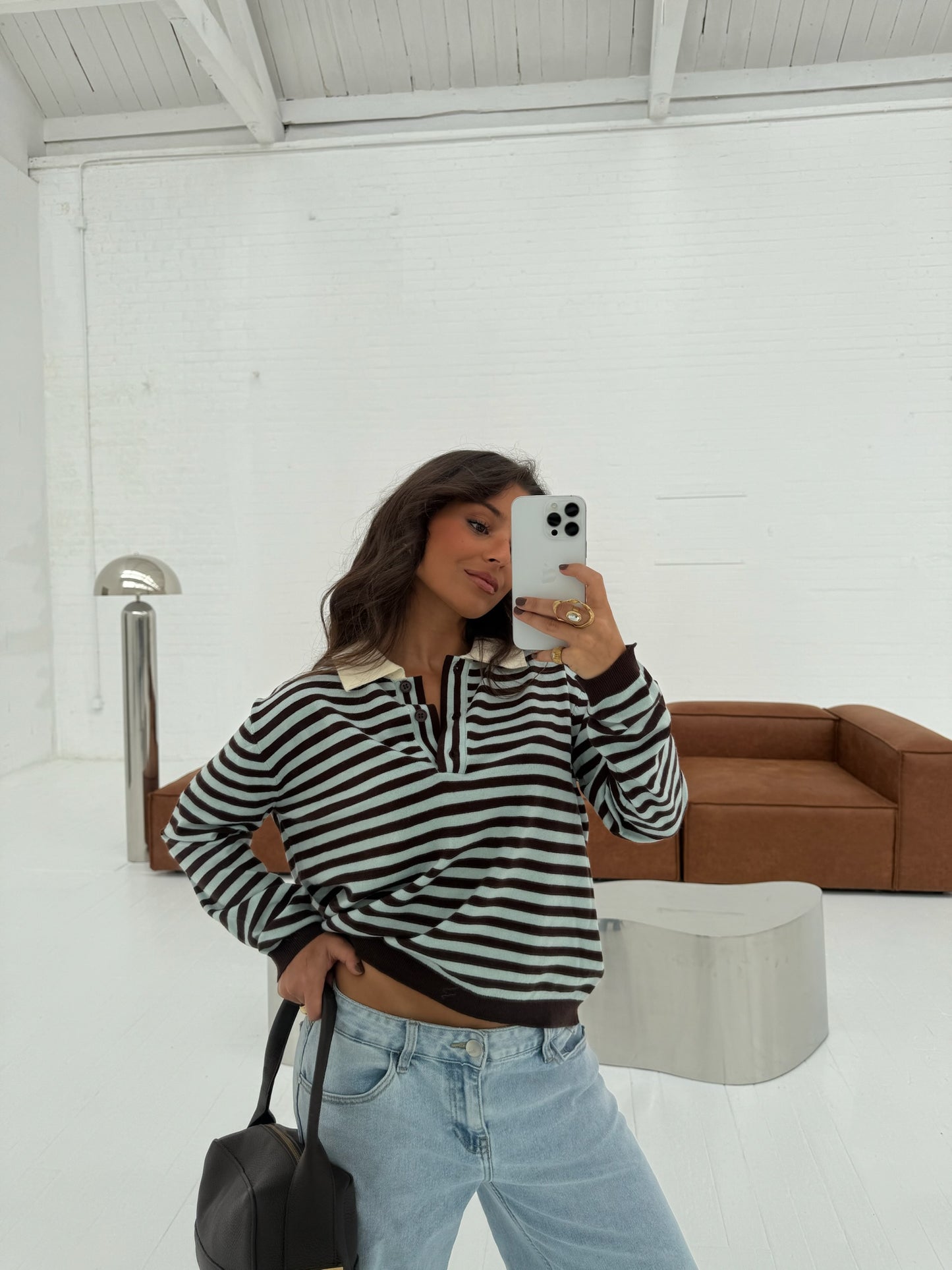 Carmen Polo in Blue and Brown