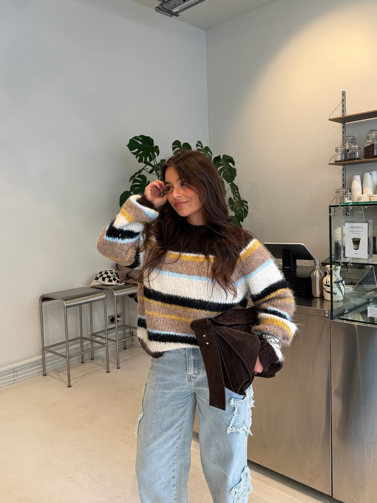 Chloe Striped Knit Sweater