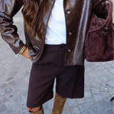 Bermuda Shorts in Brown