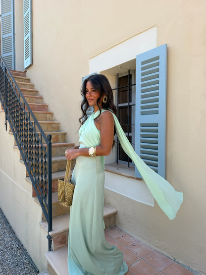 Triana Dress in Mint